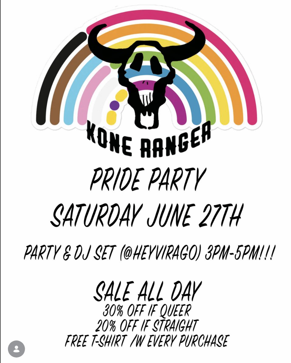 Kone Ranger Pride Party