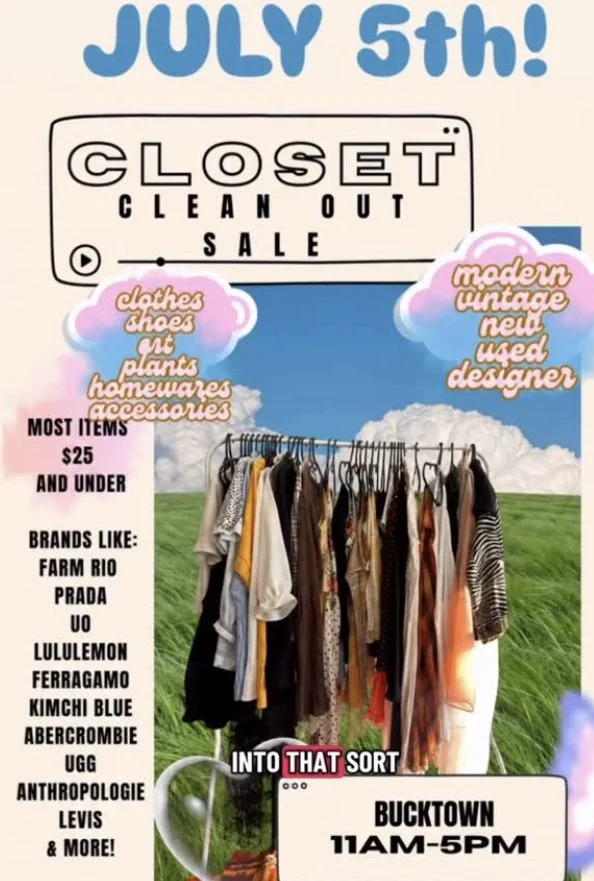 Closet Clean Out Sale