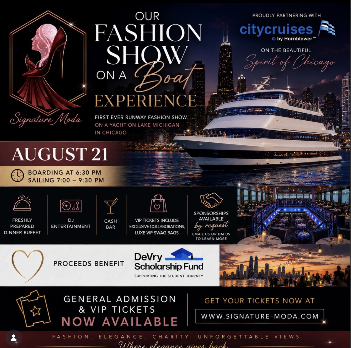 Fashion Show on a Boat