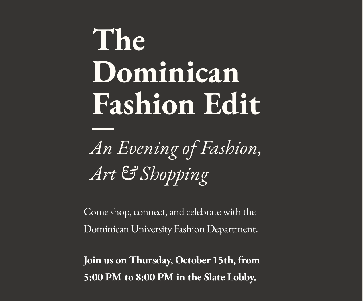 The Dominican Fashion Edit: An Evening of Fashion, Art & Shopping
