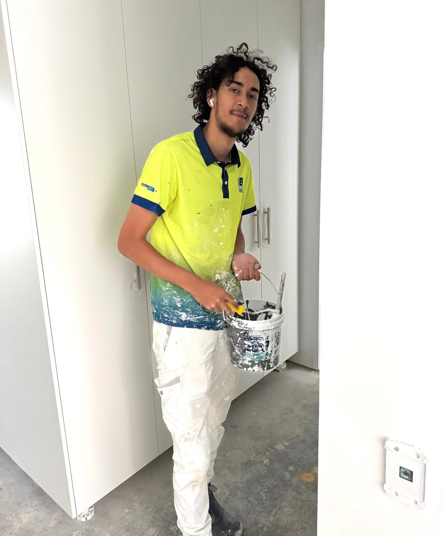 Shoutout to Nate, who&rsquo;s about to complete his first year of apprenticeship next month!🥳⁠
⁠
We couldn&rsquo;t be prouder of the progress he&rsquo;s made. His dedication, attitude, and growing skill set are exactly what the painting trade needs.