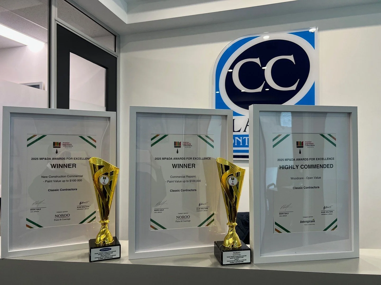 We&rsquo;re proud to announce that Classic Contractors has been recognised at the 2025 MP&amp;DA Awards for Excellence with multiple wins!⁠
⁠
🏆 Winner &ndash; New Construction (Paint Value up to $100,000)⁠
Automasters &amp; Jax Tyres Project, Butler