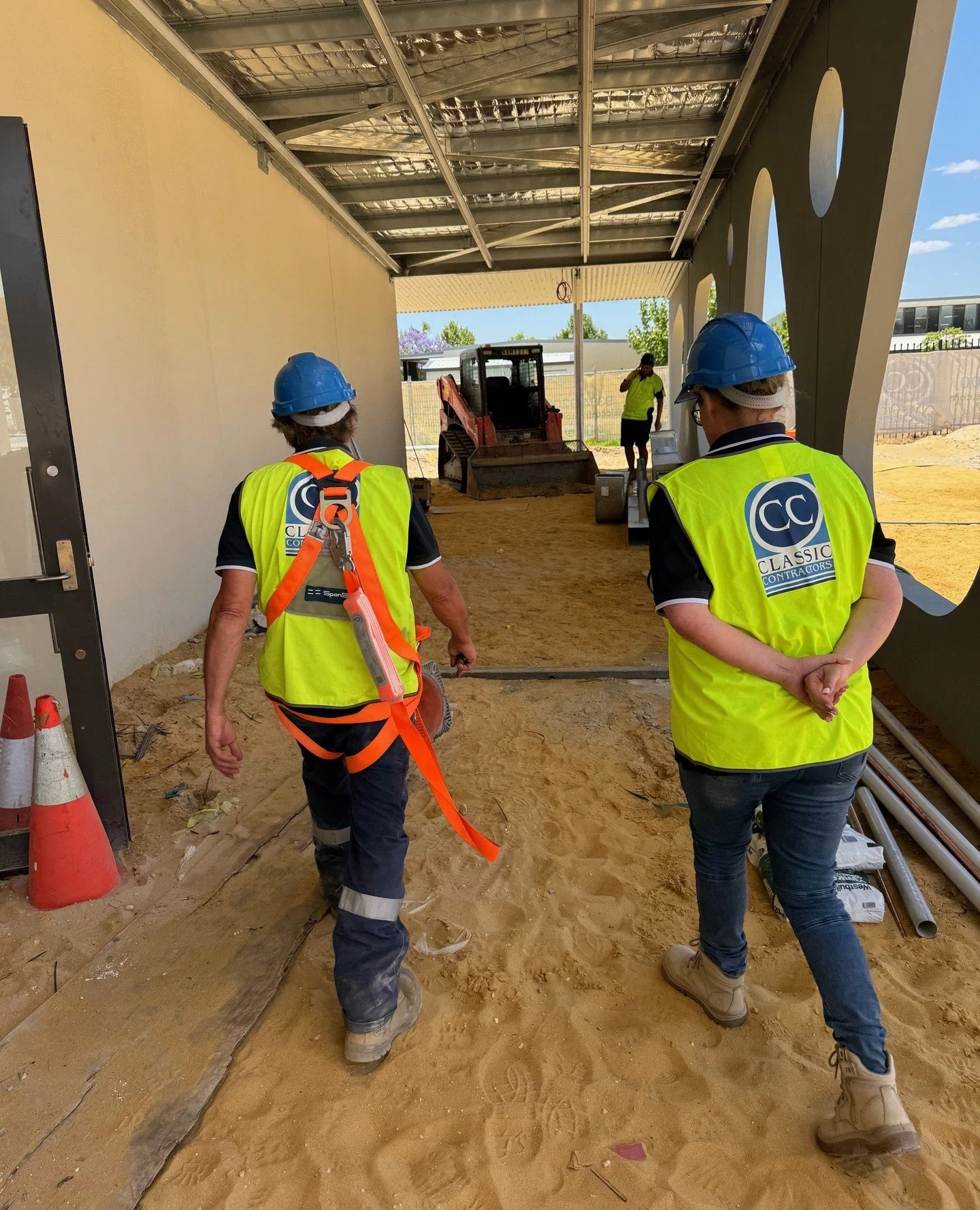 On site at Carey Baptist College today with Rebecca and Paul, carrying out their regular checks to ensure everything is running on schedule.⁠
⁠
Great to see the team staying on top of every detail and keeping the project moving smoothly. 💪🏽⁠
⁠
#Cla