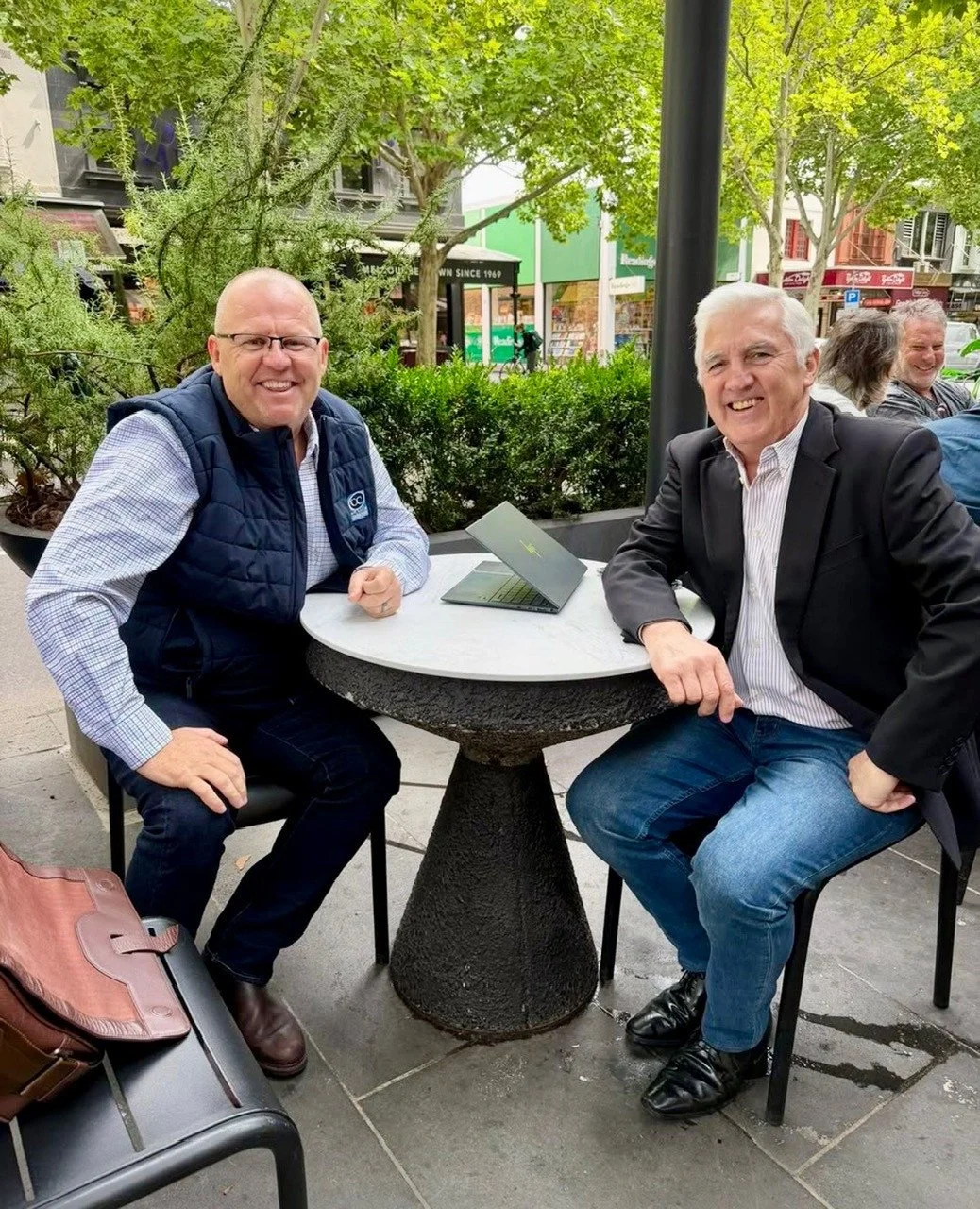 Mark caught up with mentor and friend Greg Phillips in Melbourne last week.⁠
⁠
Greg played a pivotal role in mentoring Mark in DISC ADVANCED&reg;, a behavioural assessment tool used to identify our main behavioural styles...helping us interact more e