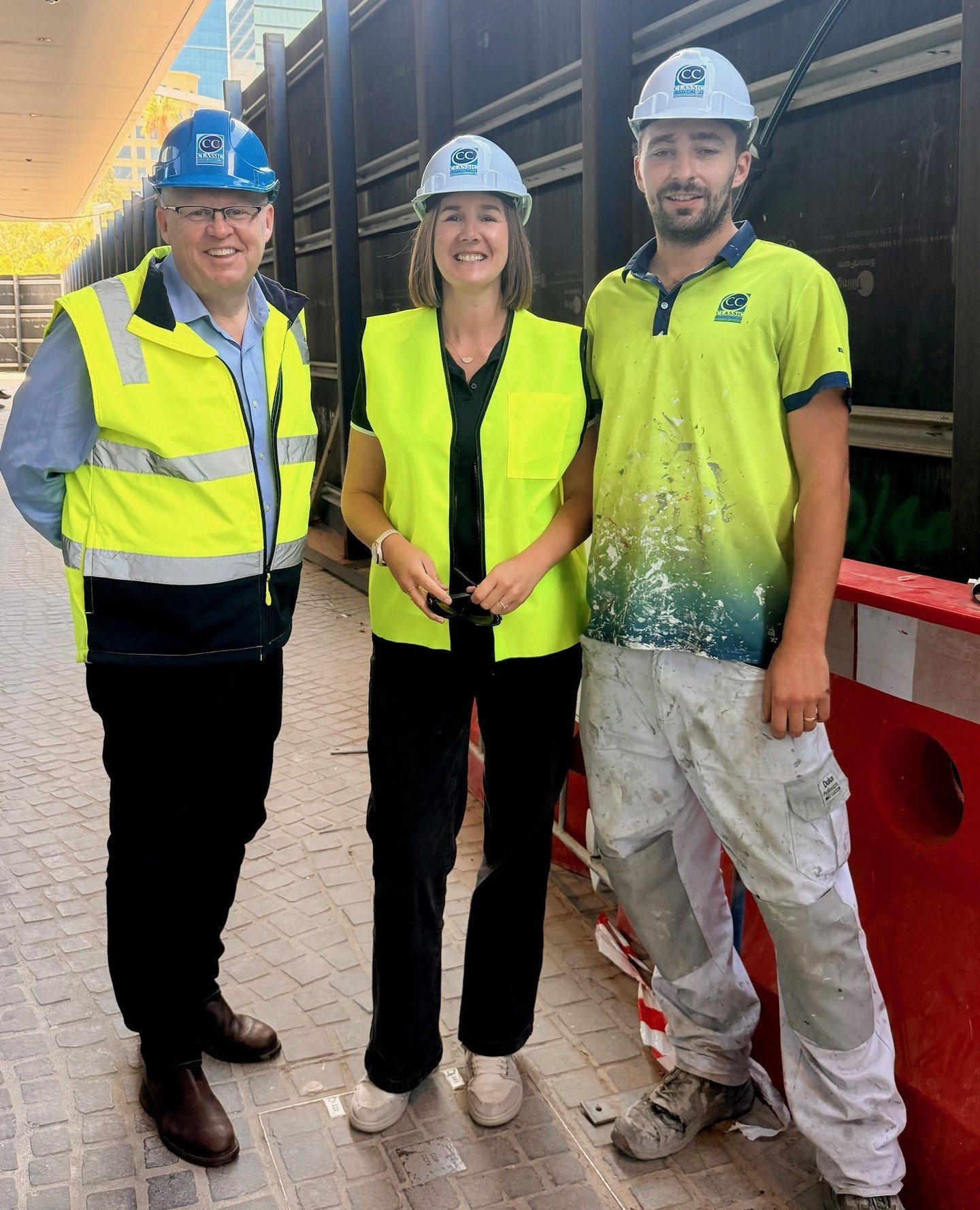 The rose amongst the thorns🌹⁠
⁠
Nicola out on site today keeping the boys in line and making sure the job gets done right!