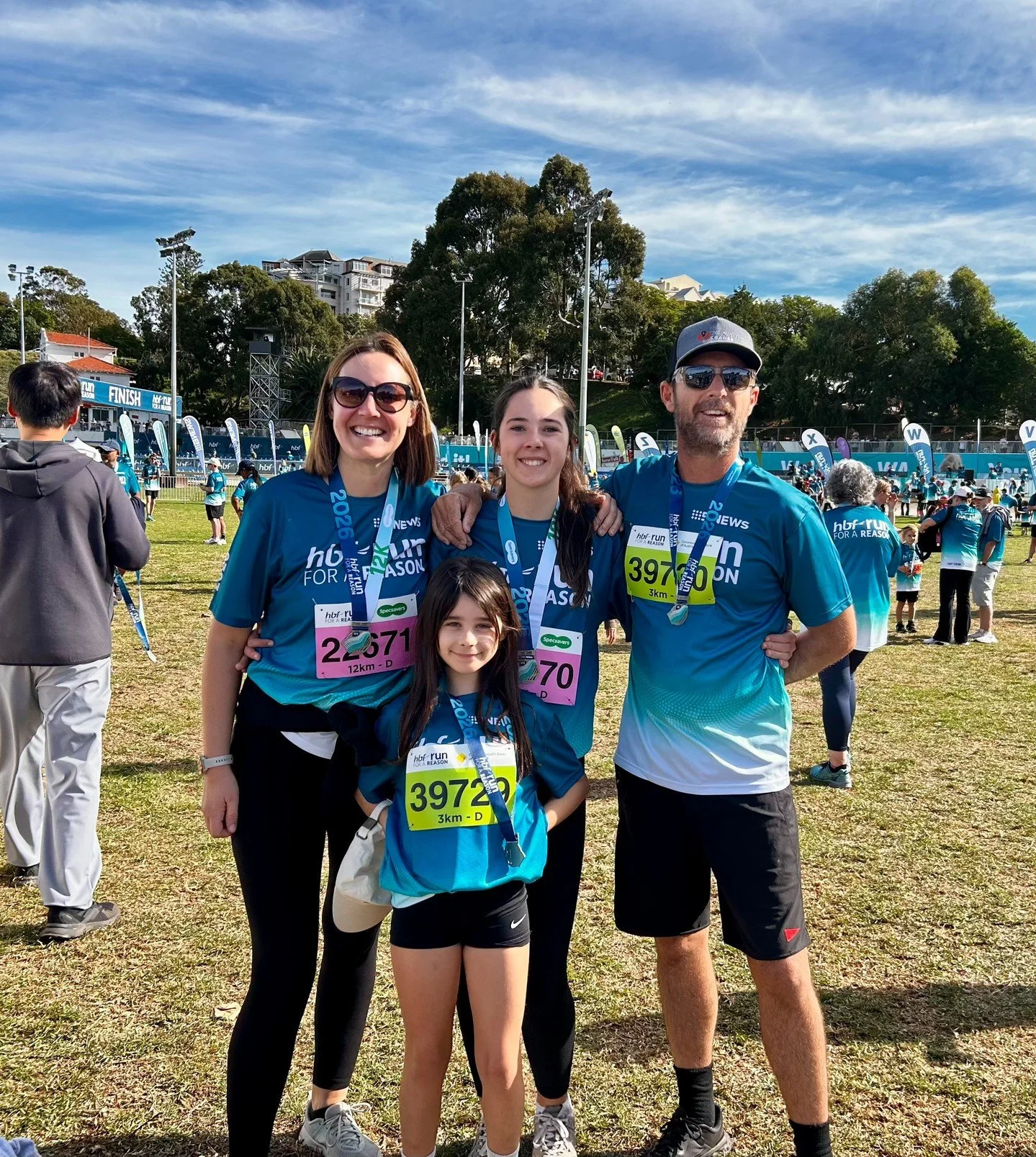 Nicola and her family took part in the HBF Run for a Reason yesterday, and what an amazing turnout! ☀️🏃&zwj;♀️ ⁠
Perth definitely turned the sunshine on for the occasion. Great work, fam 👏