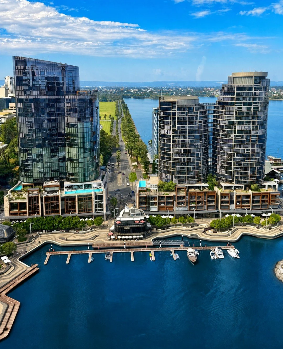 Views from the Elizabeth Quay project ☀️⁠
⁠
On a sunny day like this, Perth truly looks majestic. Hard to beat a worksite with views like these.⁠
⁠
#ClassicContractors #CommercialPainters #PaintersofPerth #Views #Perth #ElizabethQuays