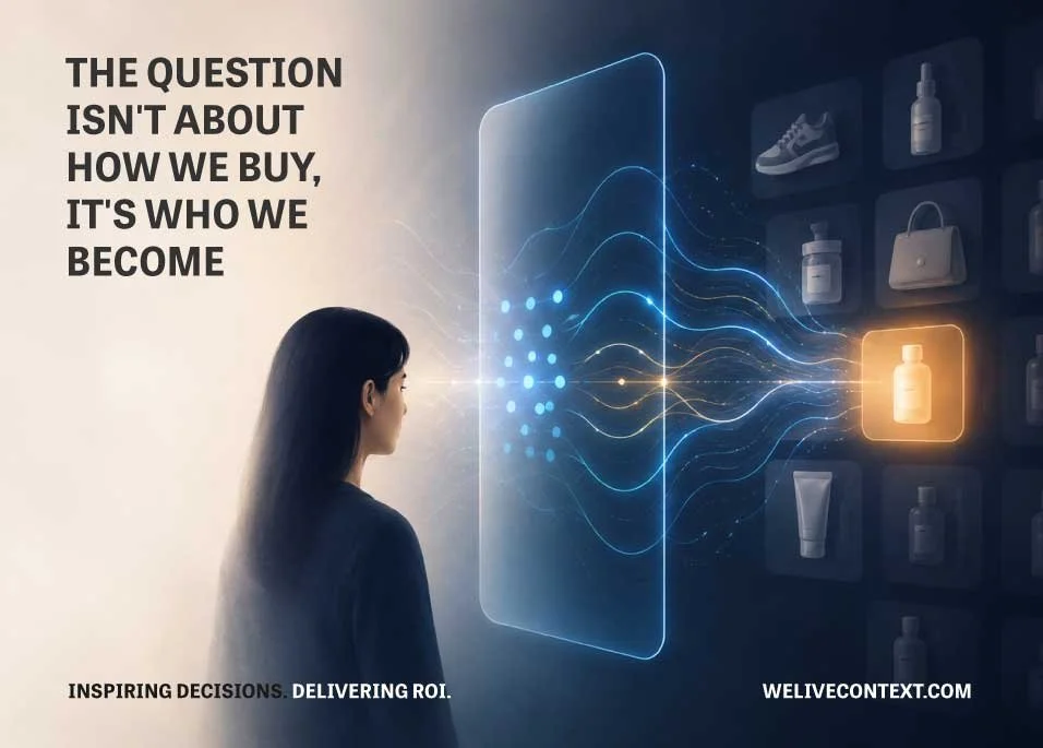 The question isn't about how we buy, it's who we become