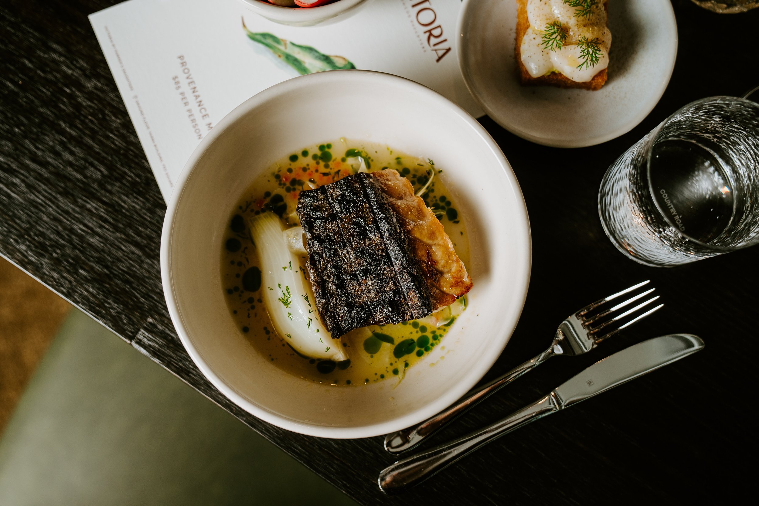 Lakes Entrance grilled fish, caviar butter sauce, fennel.jpg