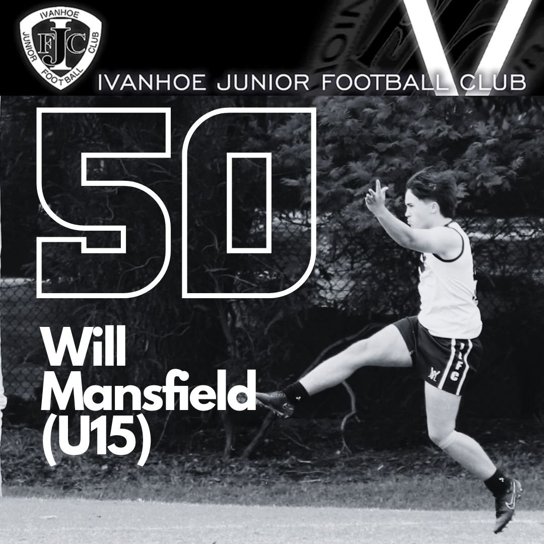 Congratulations to Will Mansfield in our U15 team, who played his 50th game in Round 1 and topped it off by scoring a goal! 🏉5️⃣0️⃣🙌