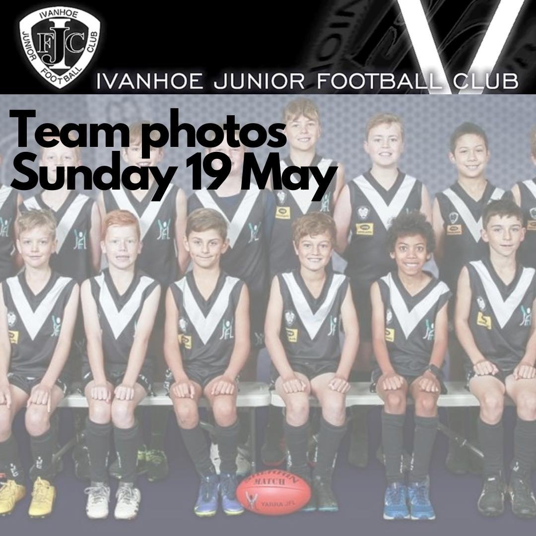 *Team photos now locked in for Sunday 19 May!* Once game fixtures are out, we will share timings for each team. Families will receive a link to purchase photos 👍