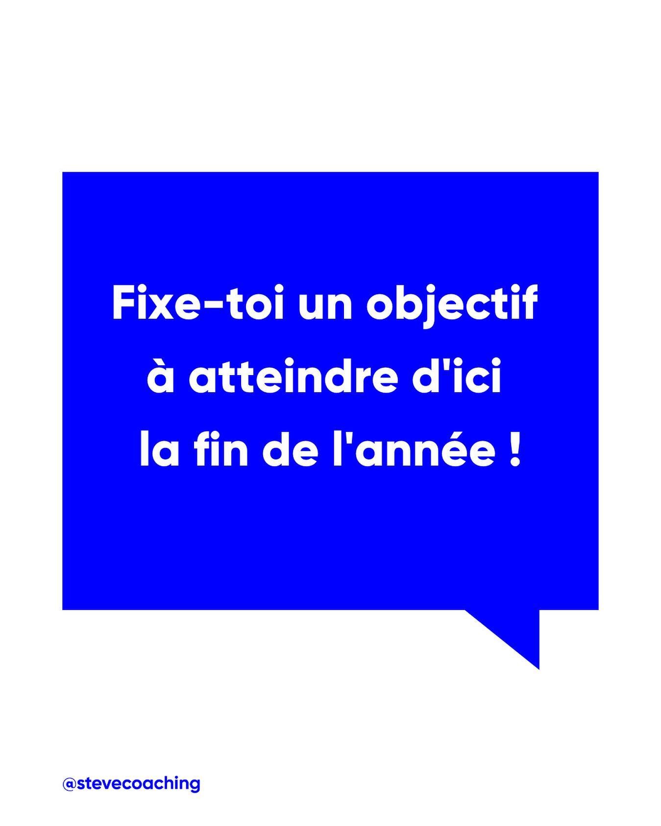 Il reste un peu plus de 2 mois avant le fin de l&rsquo;ann&eacute;e. Fixe-toi un objectif &agrave; atteindre !

Qu&rsquo;il soit priv&eacute; ou professionnel, fixe-toi un challenge pour te booster ces prochaines semaines !

Pour &ecirc;tre s&ucirc;r