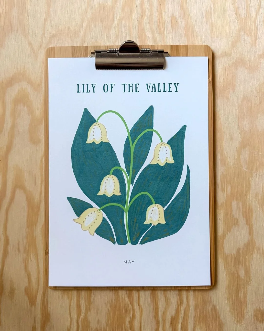 Lily of the valley – Birth Flower (May) Art Print (A4)