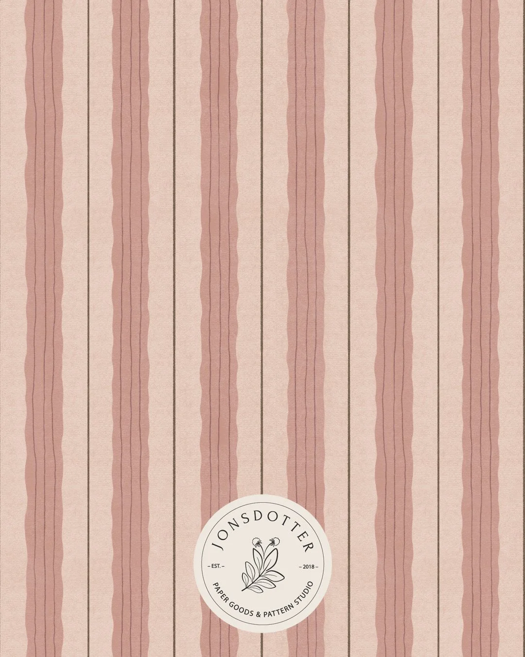 Wandering Lines – Dusty Rose