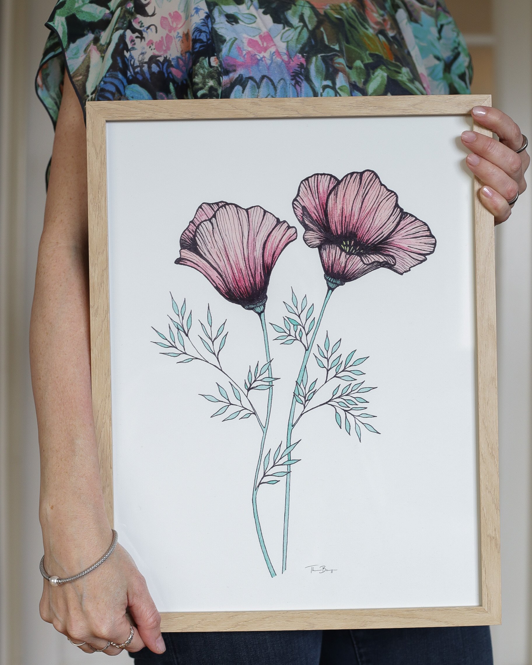 Sketchbook Poppy Poster
