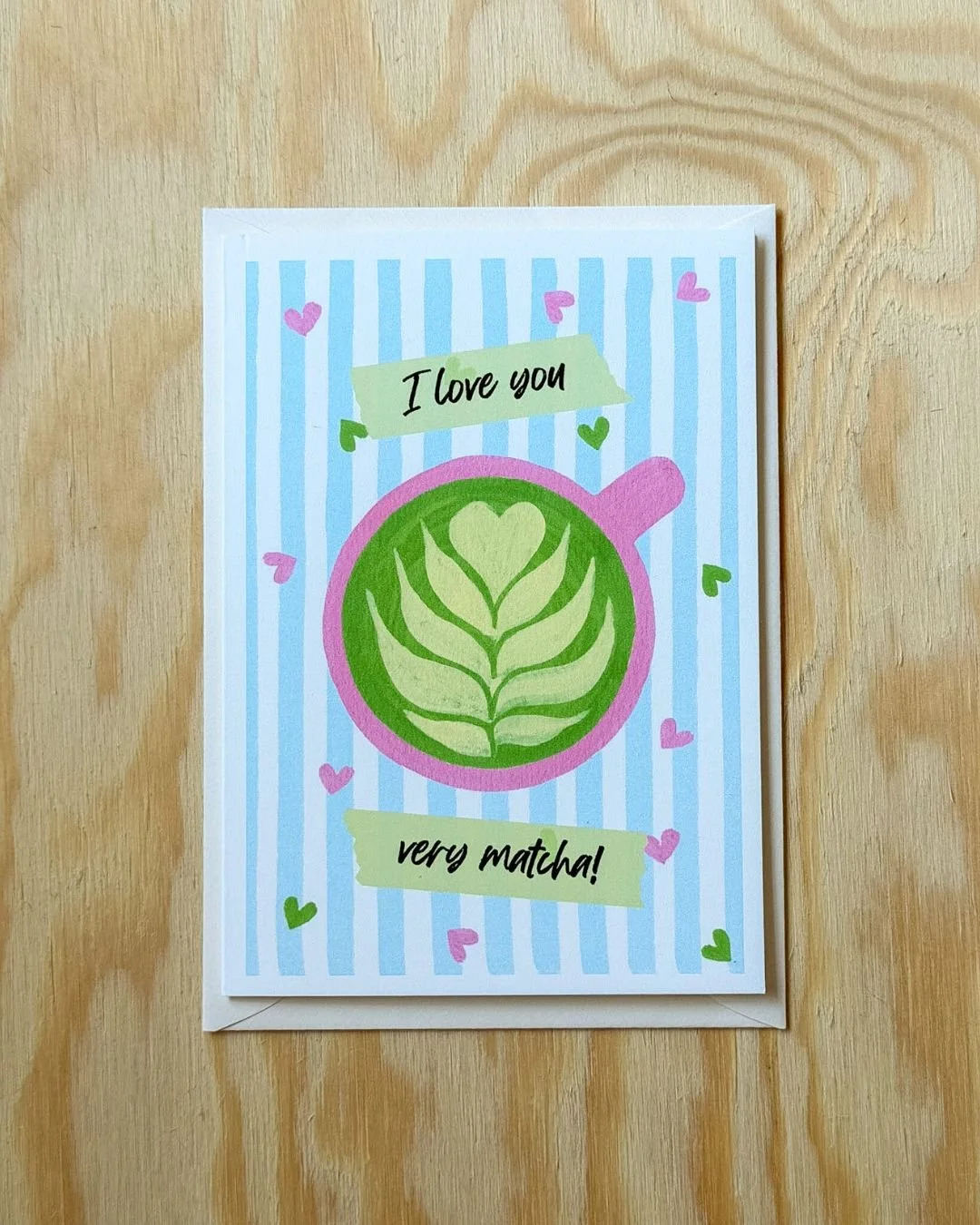 I love you very matcha! – Folded Card (A6)