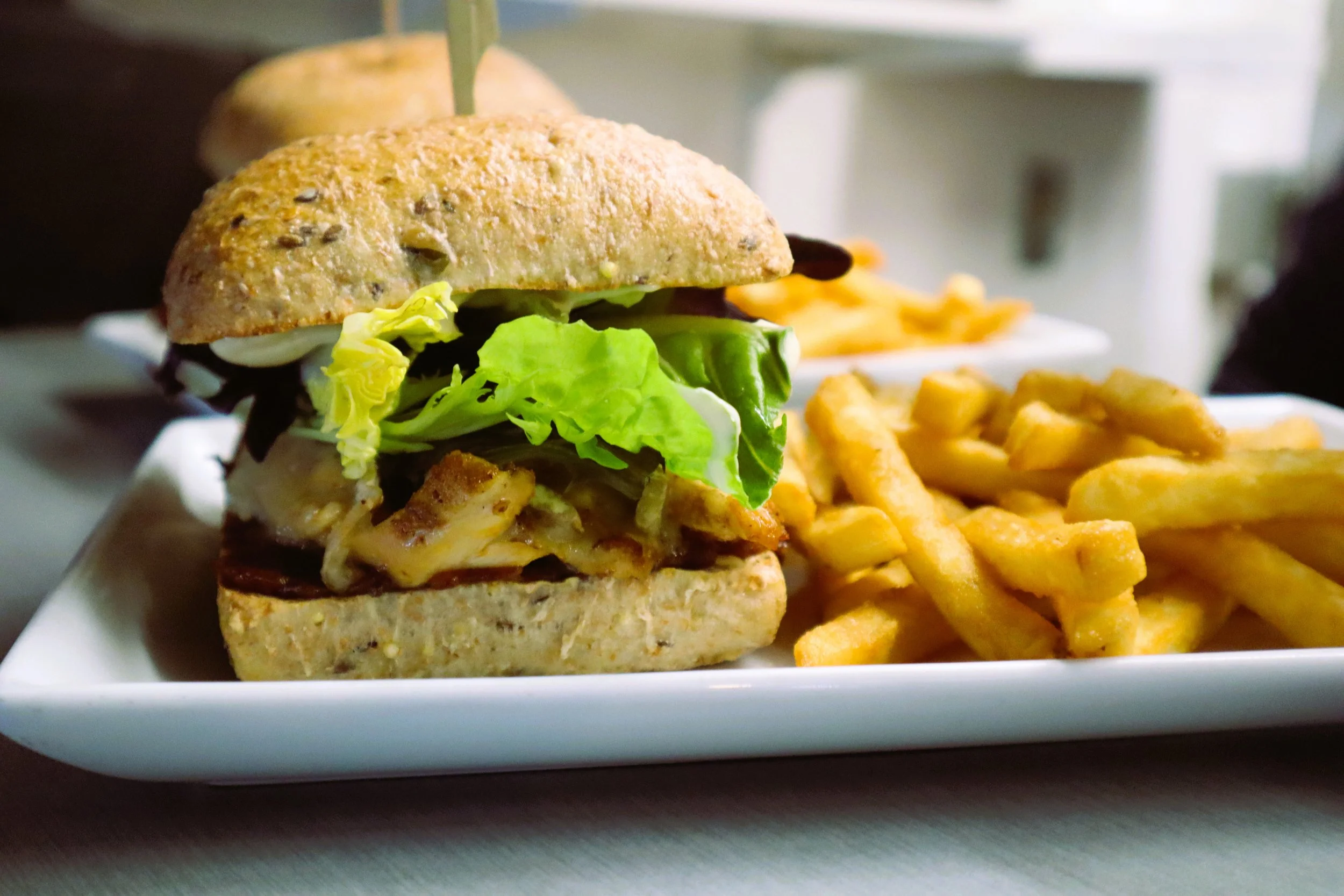 Mango Chicken with Fries