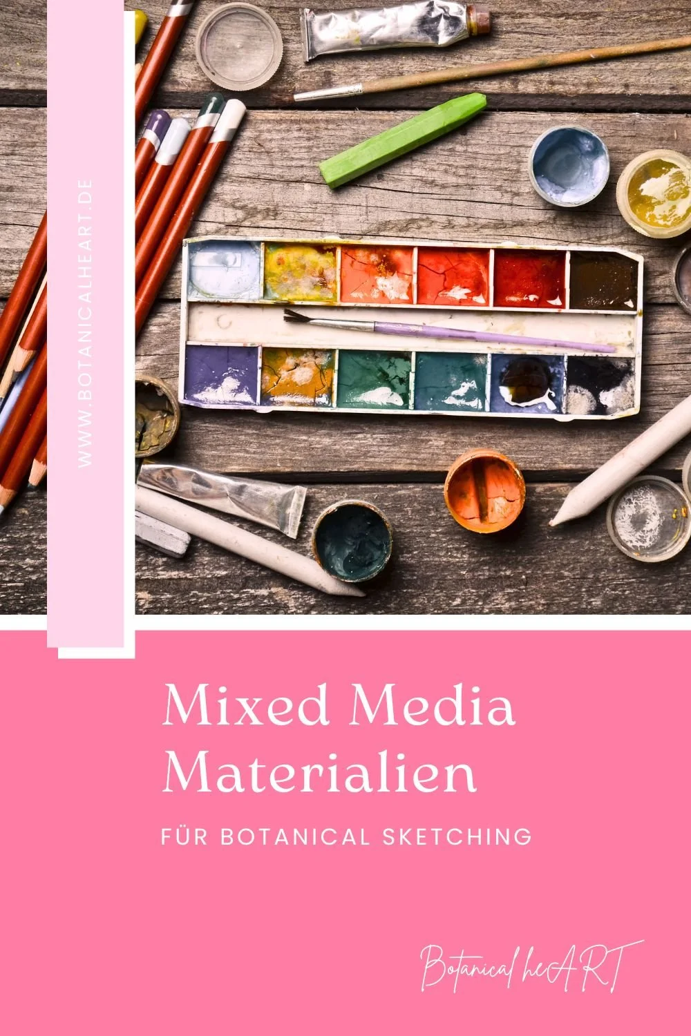 Mixed Media Materialien für Botanical Sketching