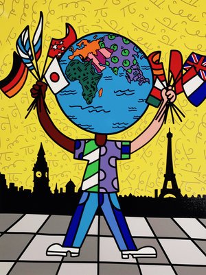 “Globe Generation Series – Eurasia”-
Serigraph- Limited edition, No. 27 of 50-
101.6 x76.2 cm-
2015