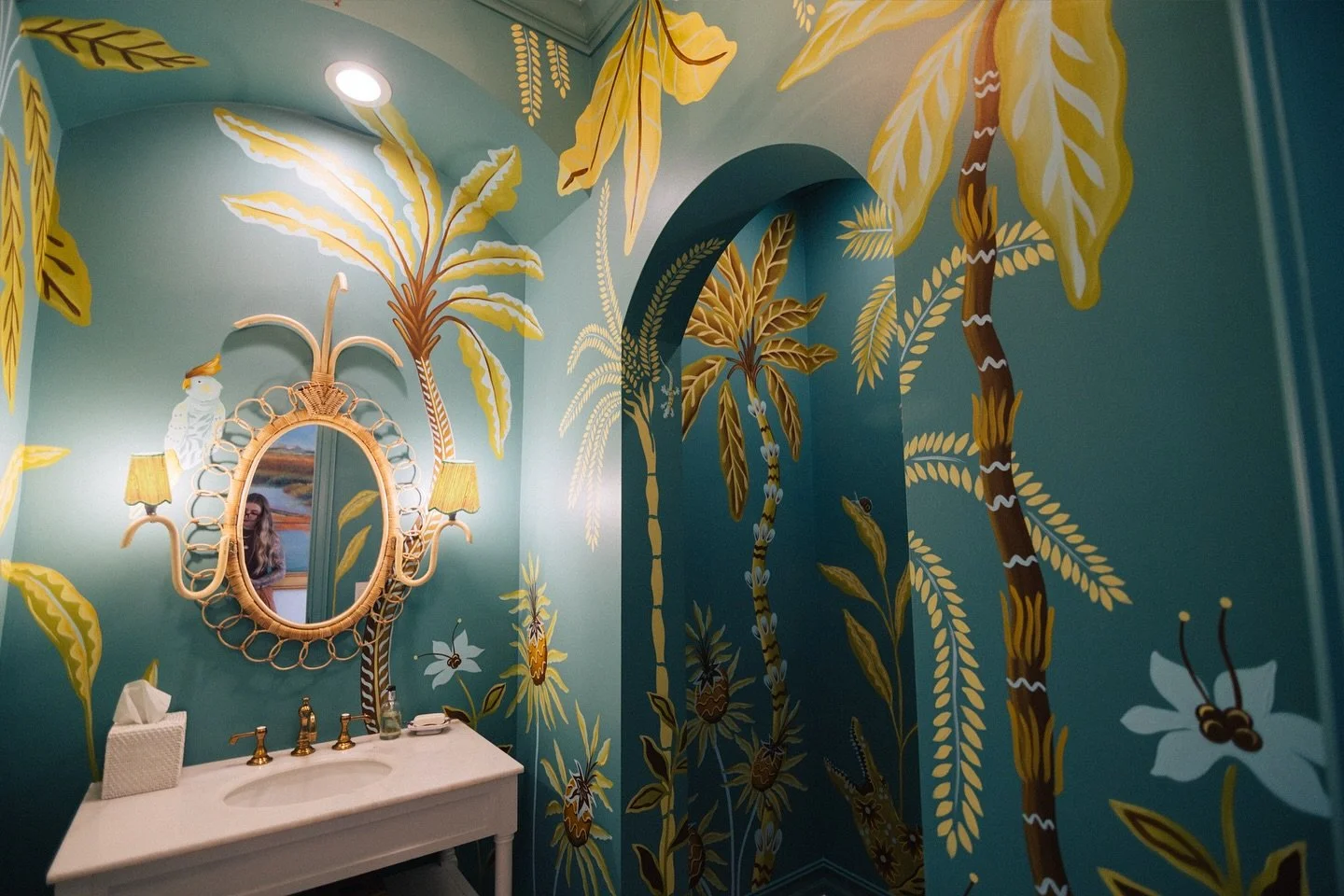 A jewel box of a room. Working with @savannahglock @caitlinkah and @maryfrancesratliff is always a dream.  Projects with them are always so inspired and allow me to really bring the whimsy.  I&rsquo;m so grateful for getting to work with you, it&rsqu