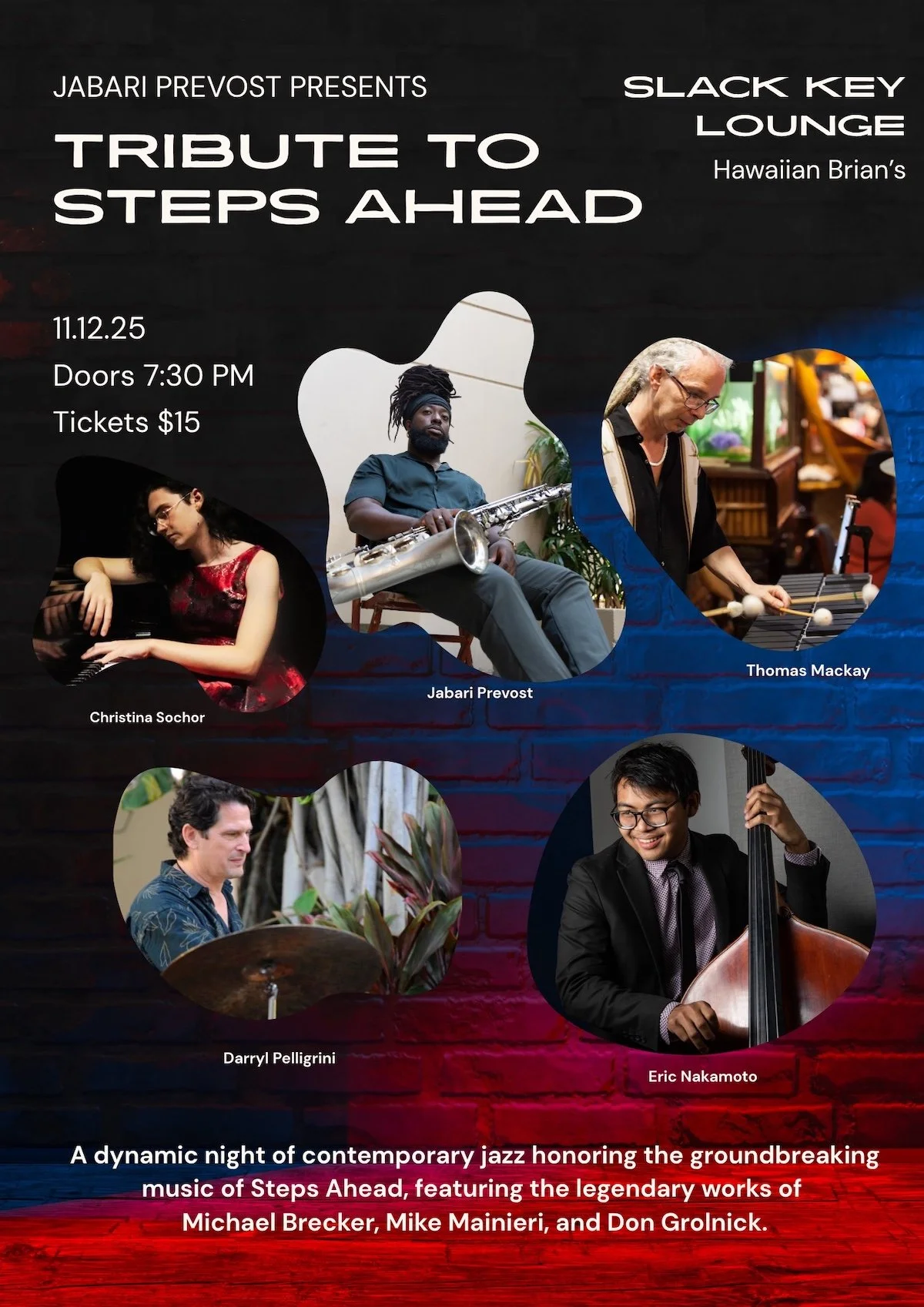 Jazz “Tribute to Steps Ahead” with Jabari Prevost