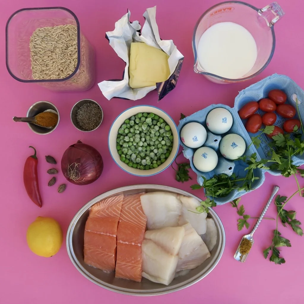 Salmon and smoked haddock kedgeree Recipes for menopause Positive Pause