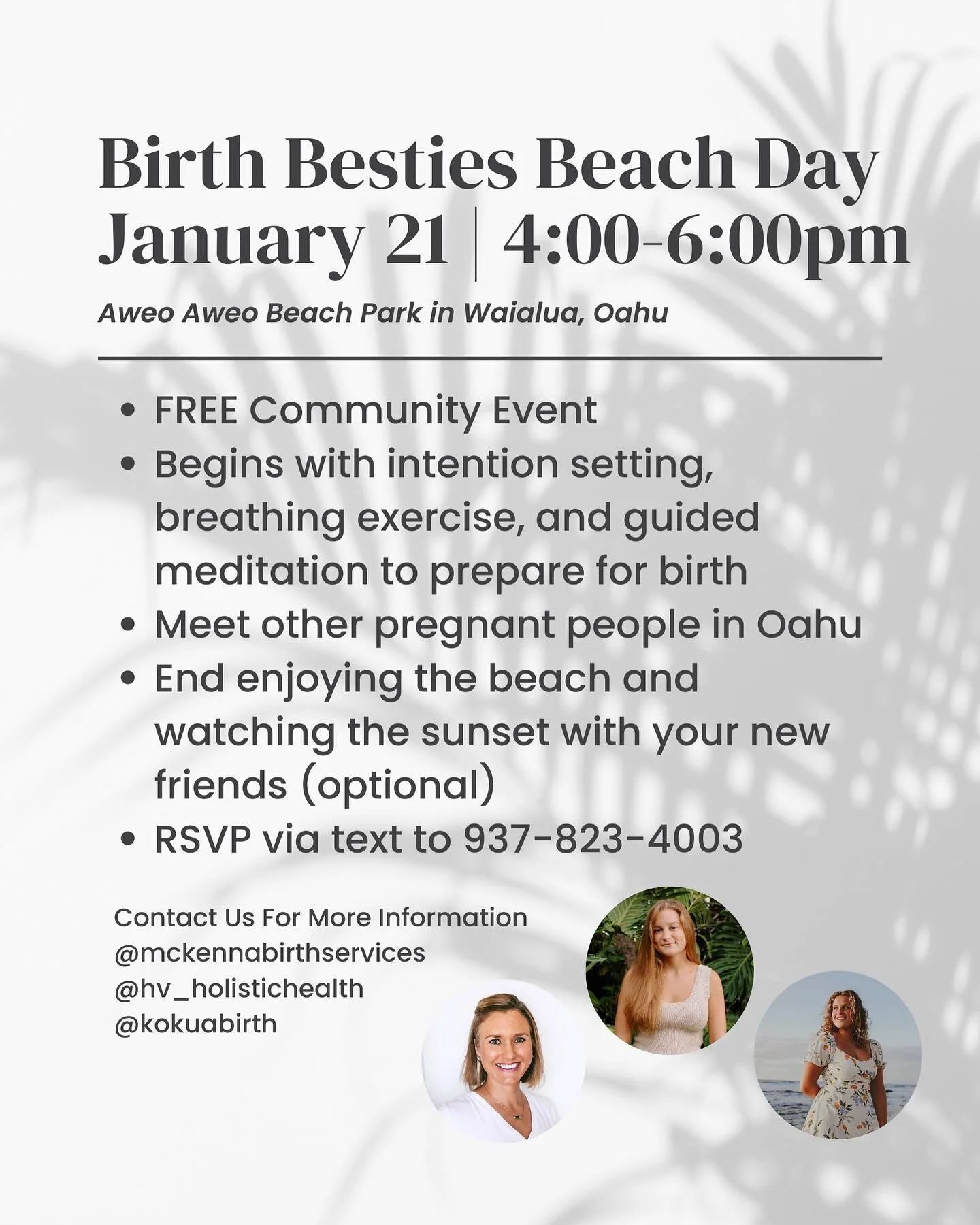 Don&rsquo;t miss this FREE opportunity to embrace pregnancy, prepare for birth, and connect with other moms! Please make sure to RSVP☺️✨