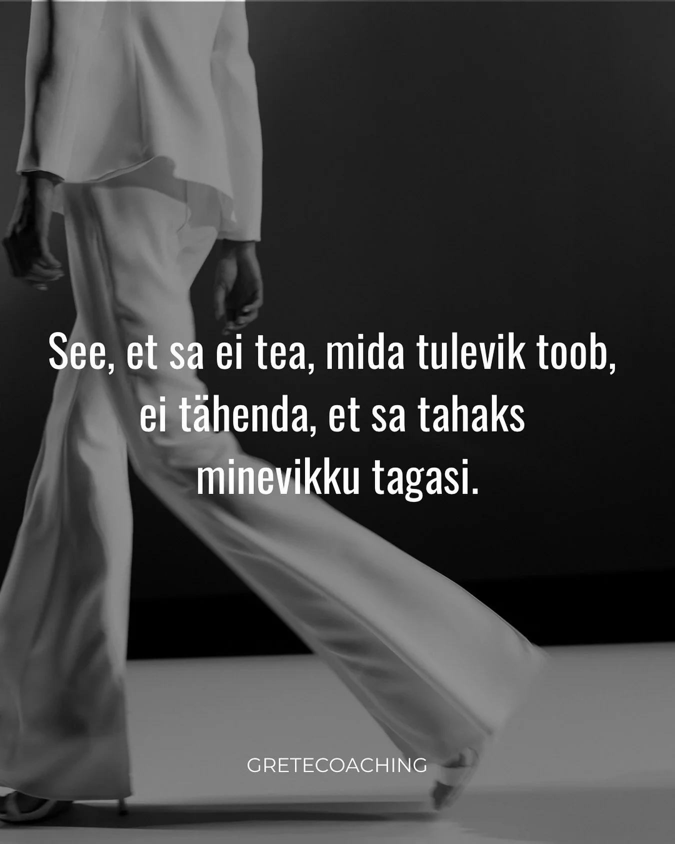 Kui ma olin selle postituse valmis teinud, vaatasin m&auml;rkmikust, mis mu see originaal s&otilde;nastus oli ja seal oli hoopis:&ldquo;see et mul on hirm tuleviku ees&hellip;&rdquo; 
Tegelikult on need same same.

Me ei tea kunagi kindlalt, mida tul
