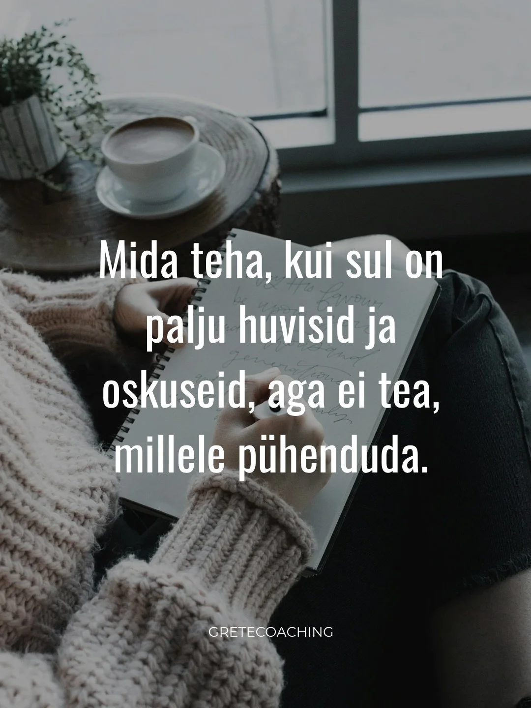 Oi ma m&auml;letan, kuidas ma noorena kadestasin inimesi, kellel oli &uuml;ks selge kirg ja nad lihtsalt sukeldusid sellesse. 

Tundus, et elu on niimoodi lihtsam.

Reaalsus on, et mu &uuml;mber on t&auml;na ikka palju rohkem inimesi kellel on mitmek