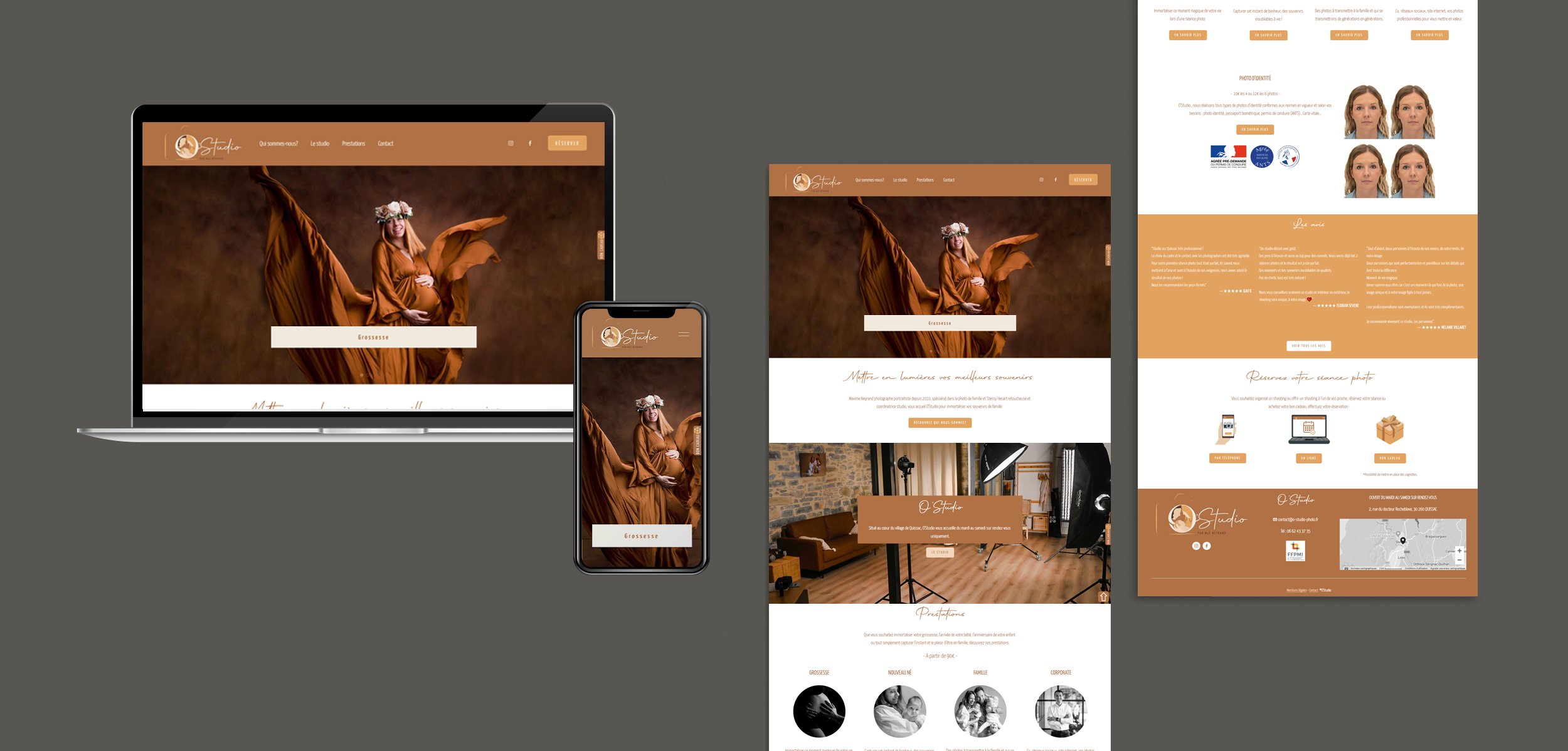 Site internet O'Studio Photo