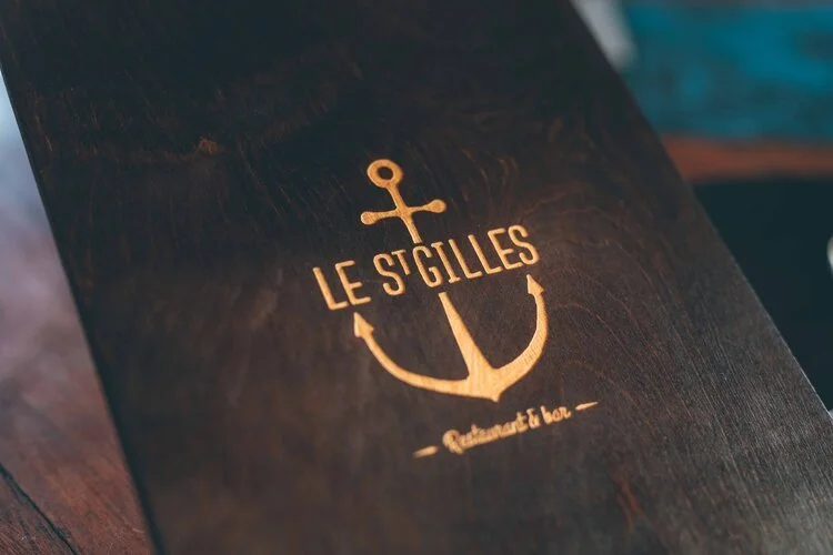 Création graphique pour le restaurant le Saint-Gilles à Saint-Gilles île de la Réunion