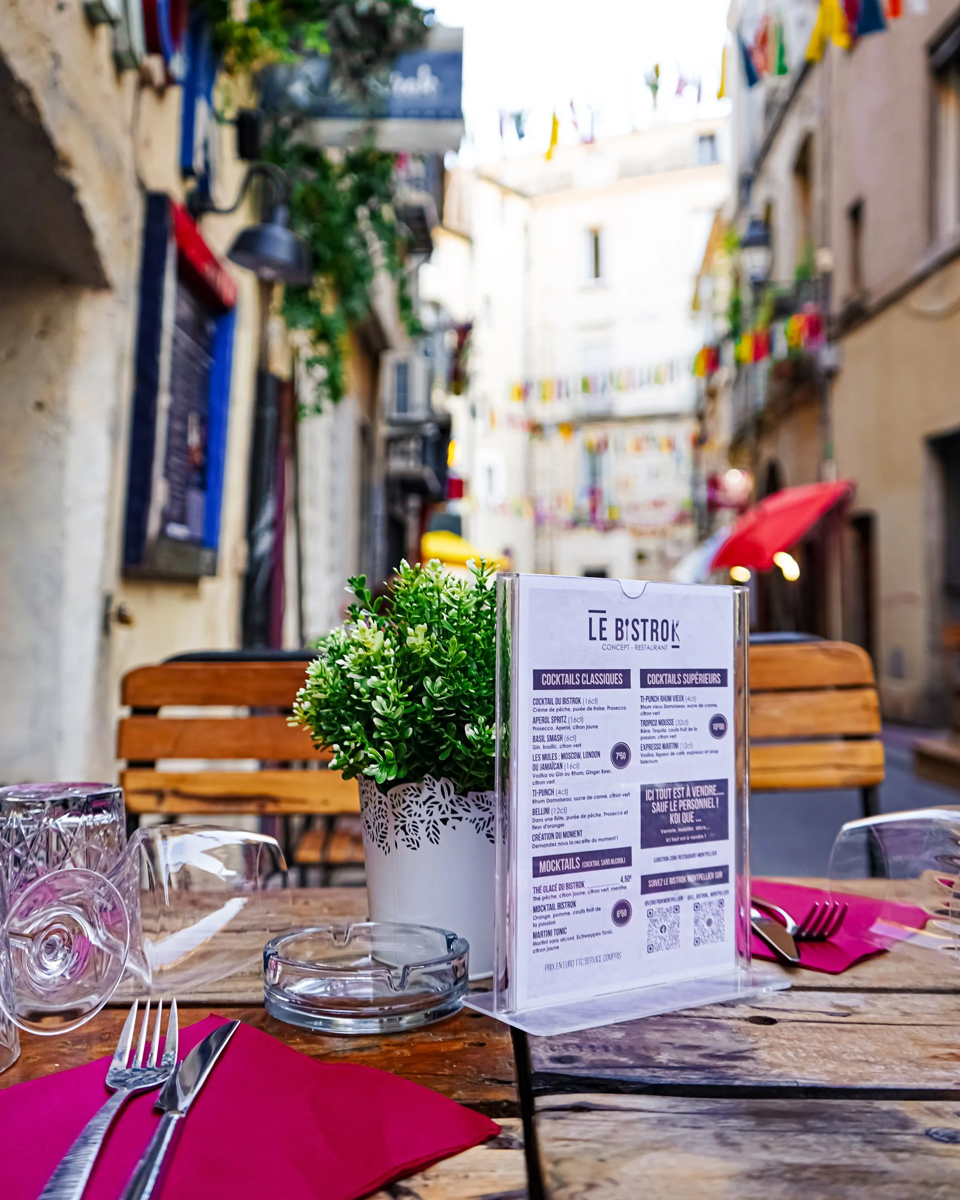 Création graphique pour le Bistrok restaurant à Montpellier
