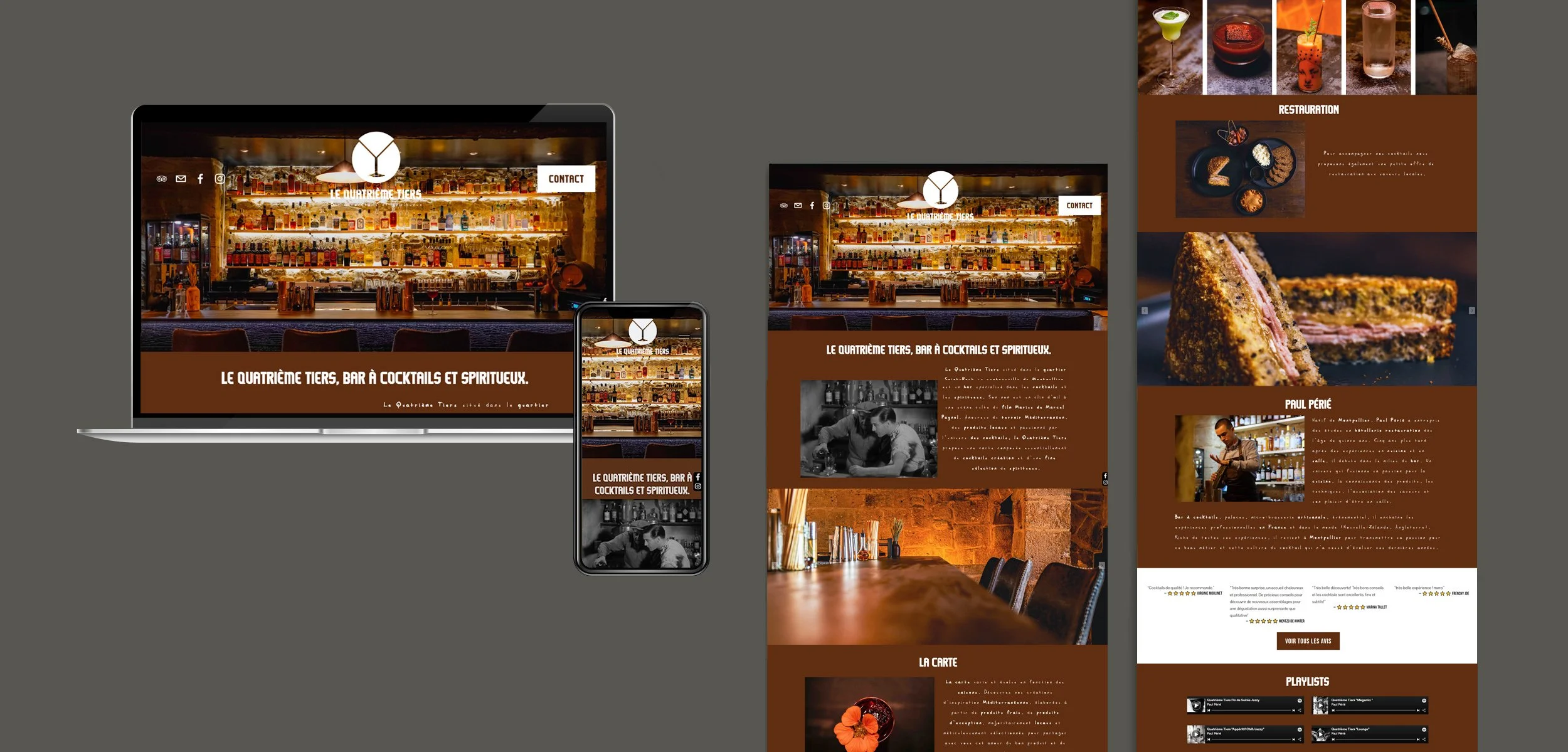 Site internet bar le Quatrième Tiers