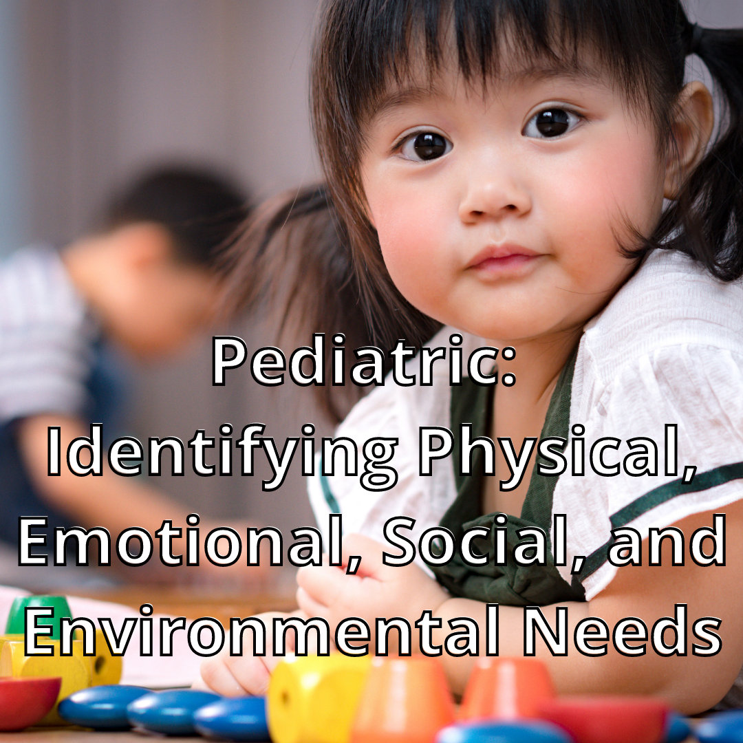 Pediatric:  Identifying Physical, Emotional, Social, and Environmental Needs - Rise360 course