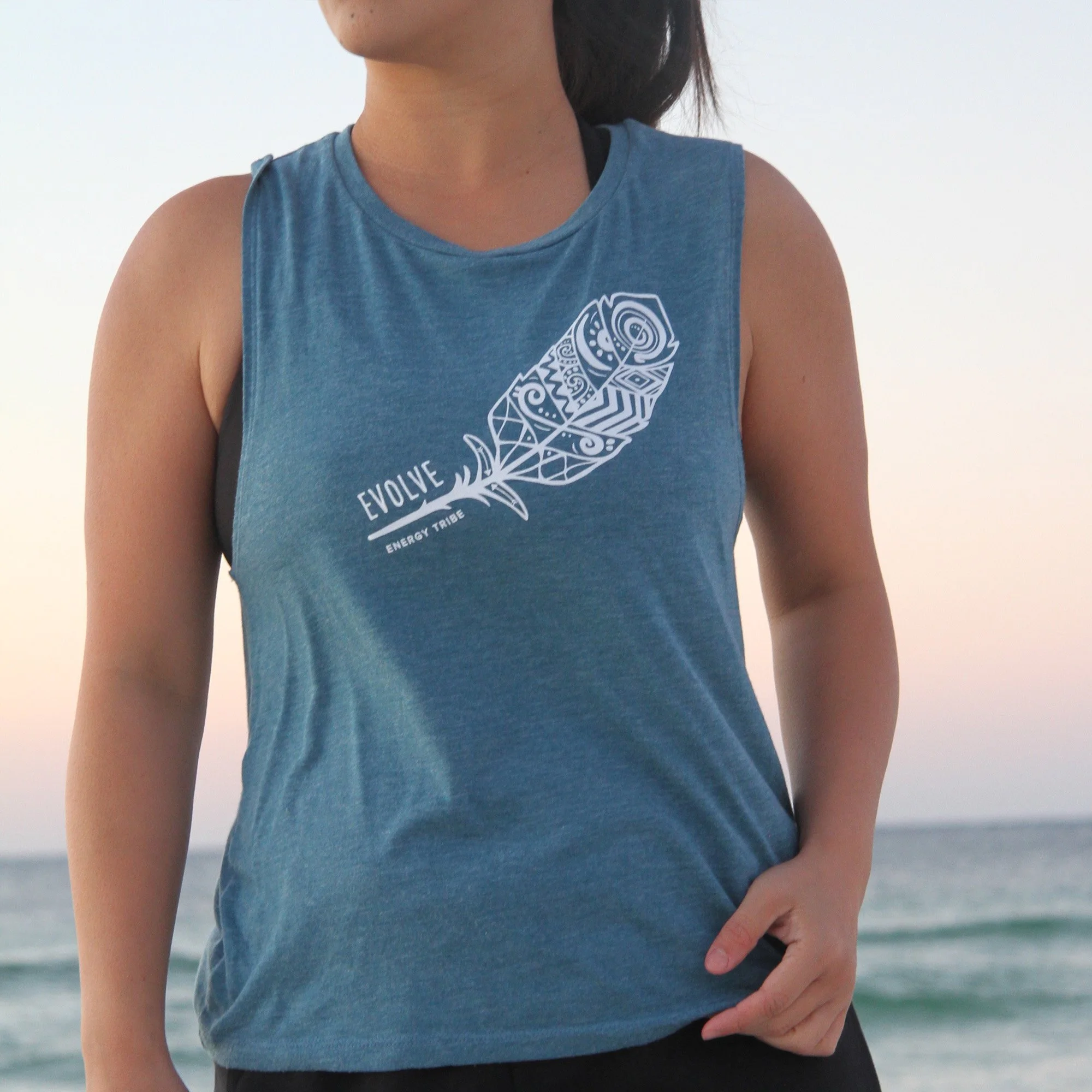 TRIBE FEATHER TANK TOP