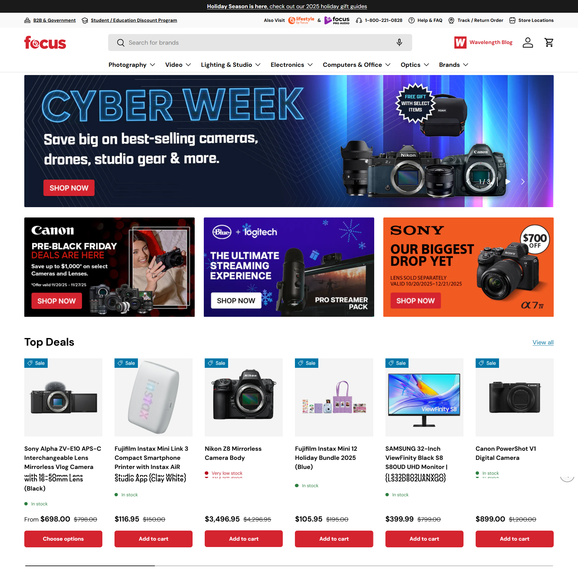 Focus Camera: Web banner ads & Social Media