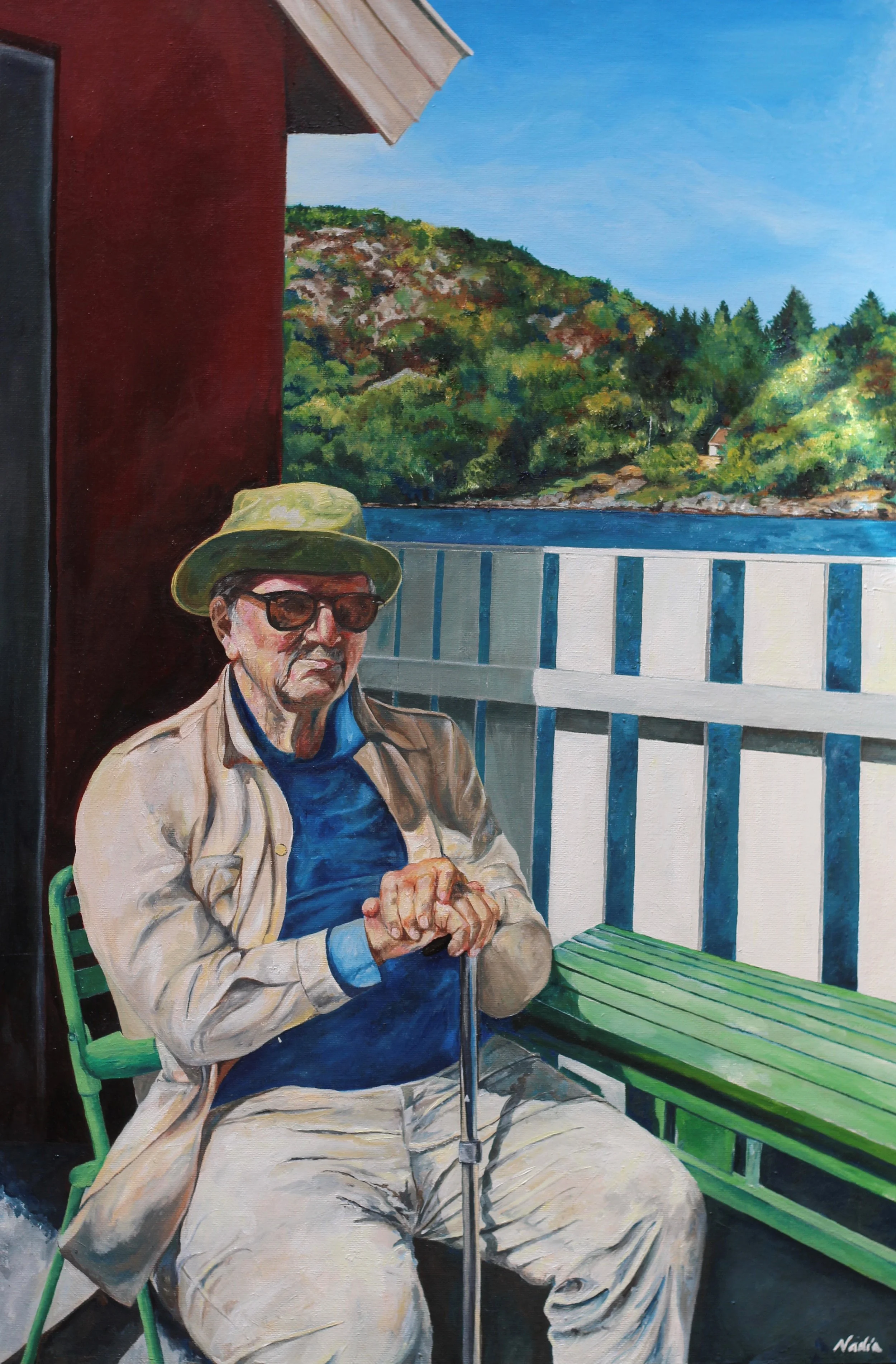 "My Norwegian Grandfather", oil on canvas, 40x60 cm. NOT FOR SALE