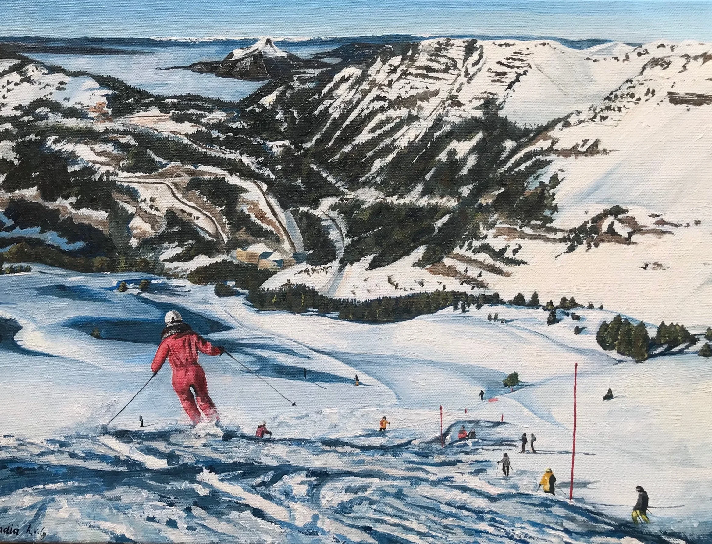 "Off Piste", oil on canvas, 30x40 cm. £180