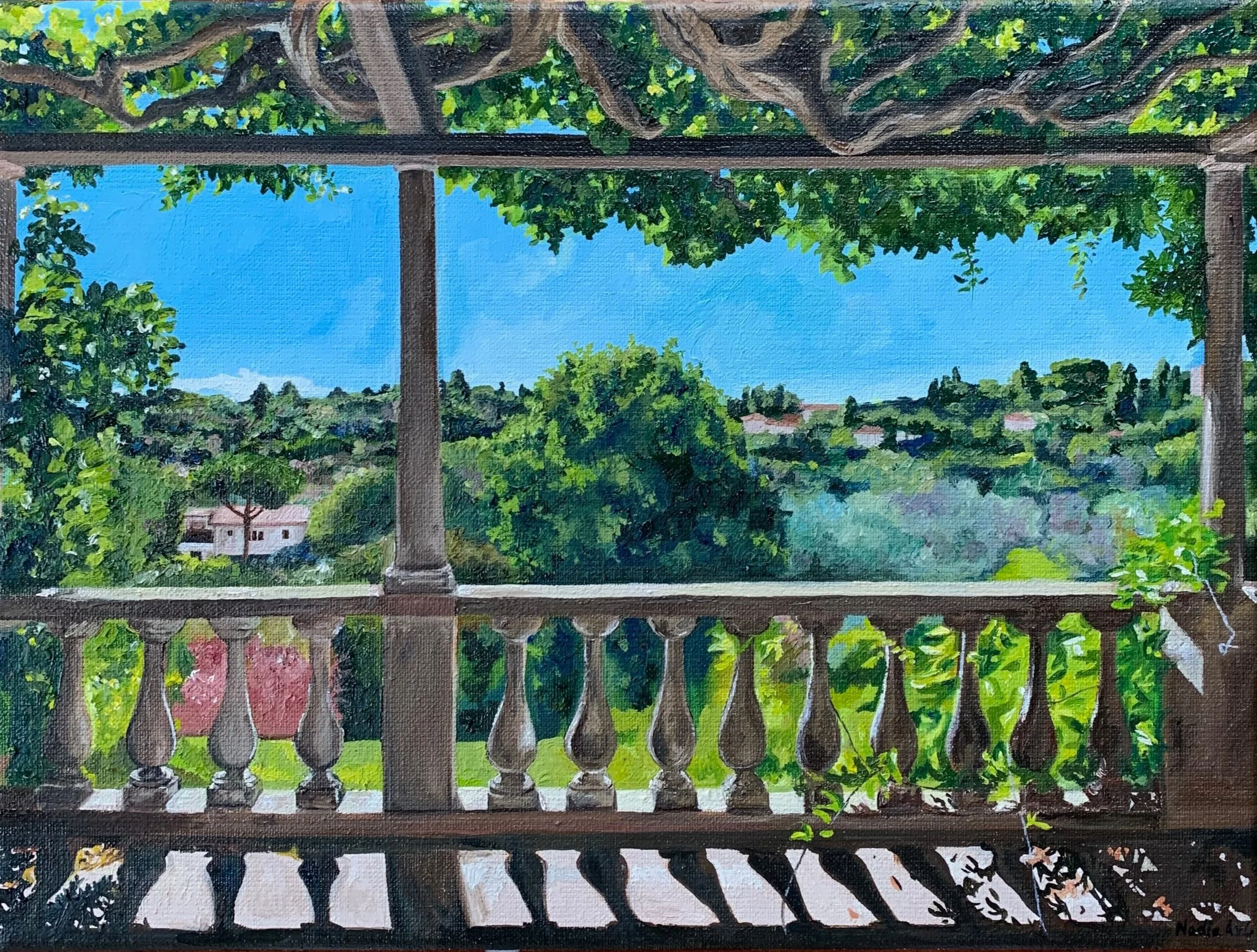 "The Italian Dream", oil on canvas, 30x40 cm. £120. SOLD