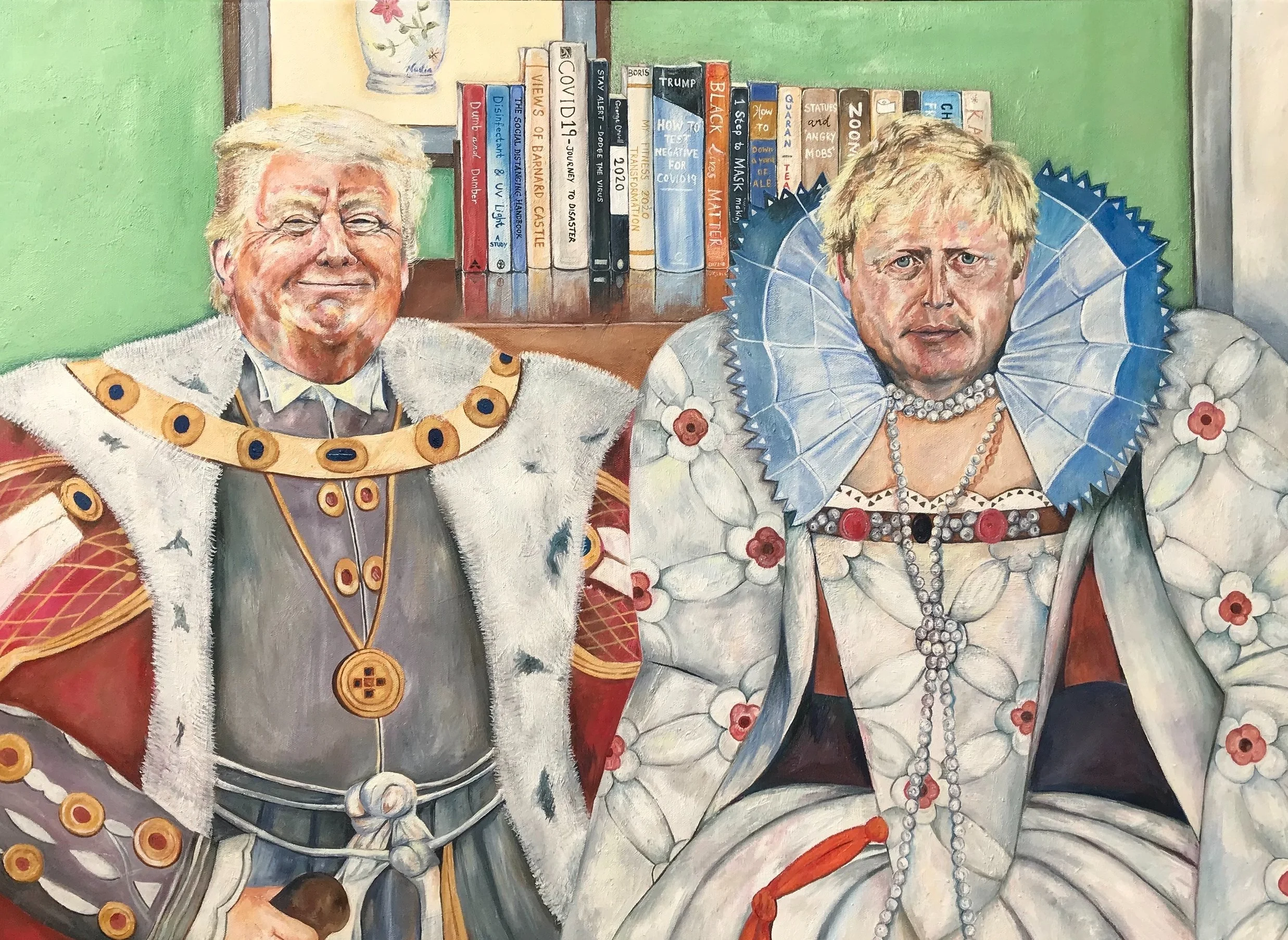 "The Pretenders", June 2020, oil on canvas, 90x65cm. Winner of the 2020 King House Gallery Competition.