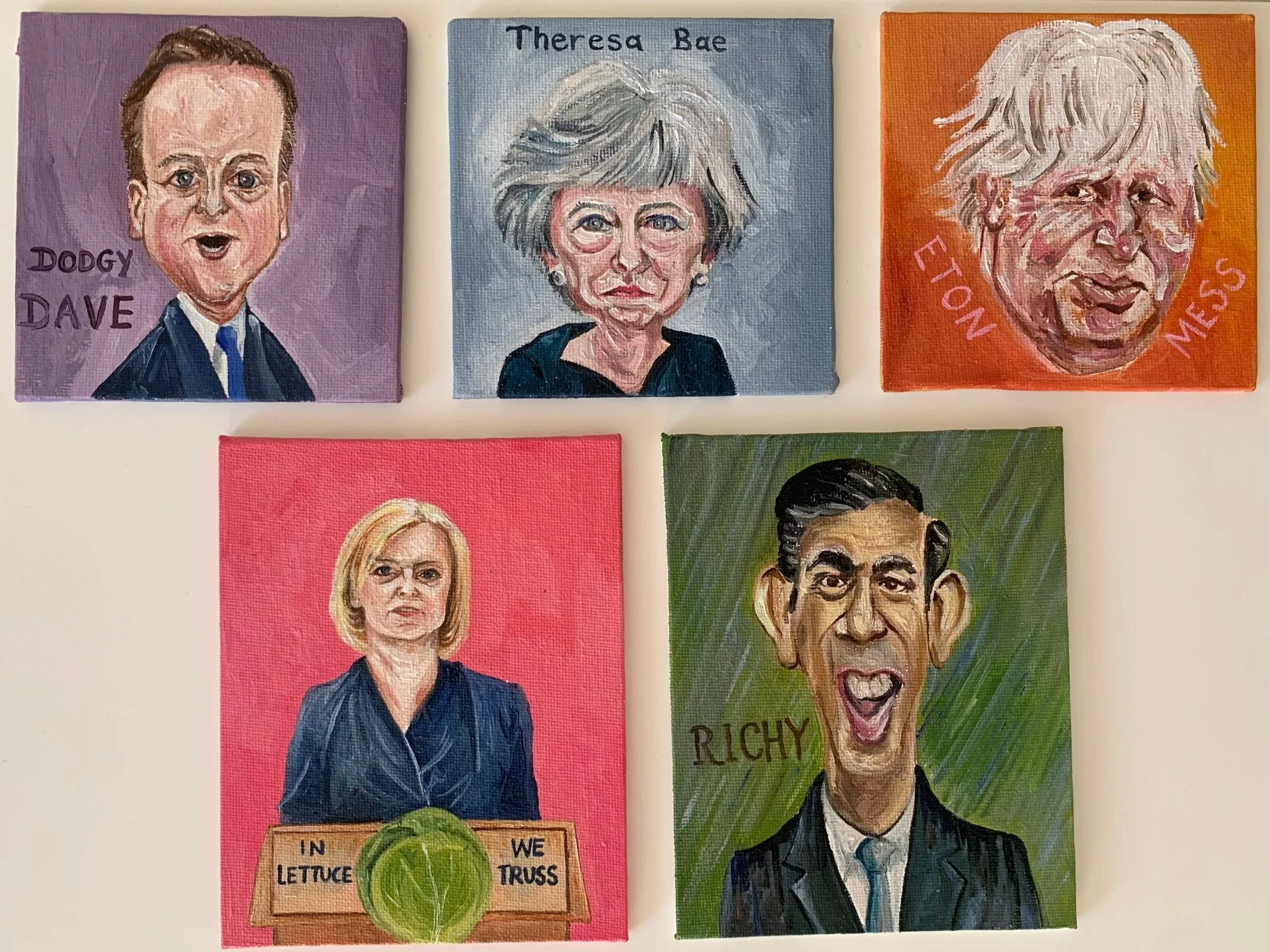 "The Fall Of Conservatism", July 2024. oil on panel