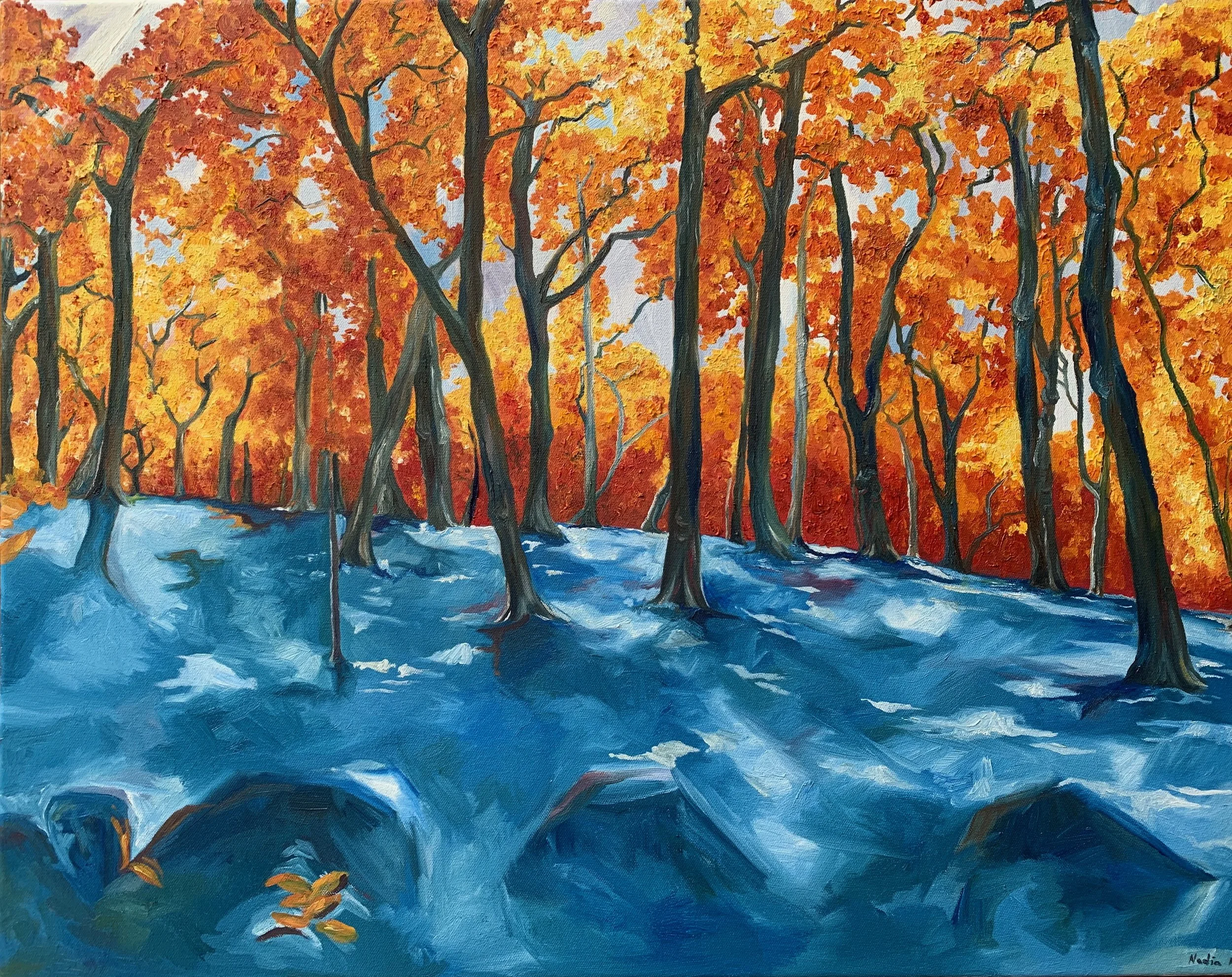 "Complementary Colours", oil on canvas, 60x75 cm. SOLD