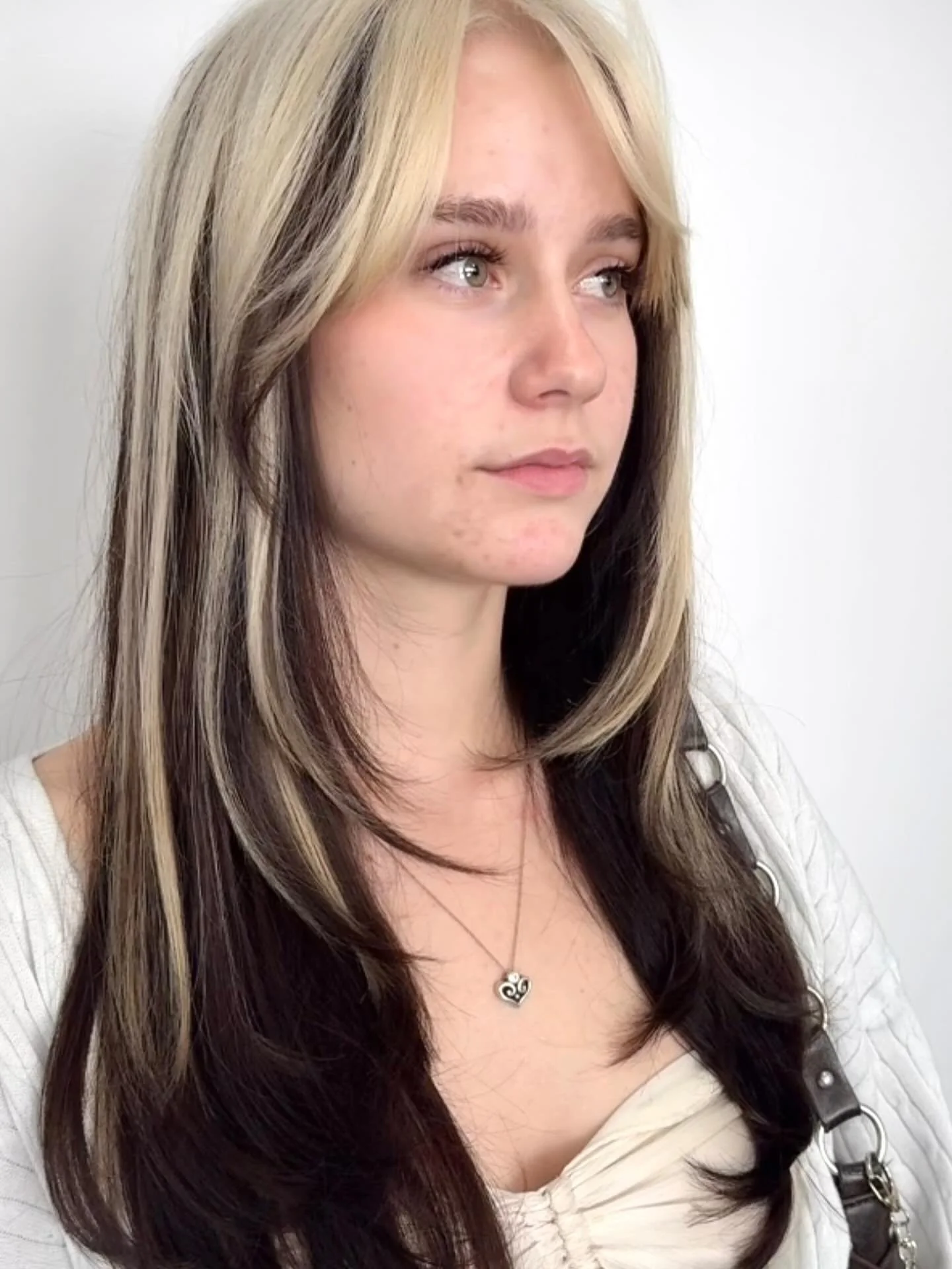 Veil color blocking by @moonprincess.hair