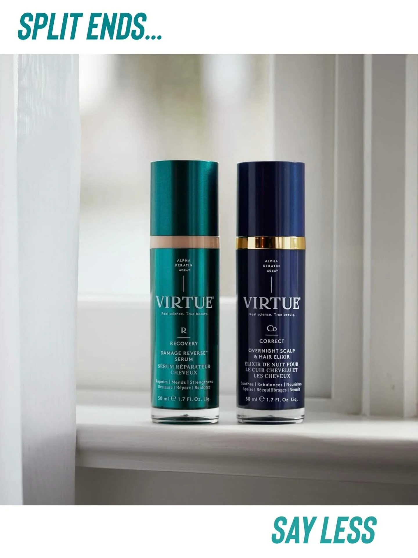 This wonder-working miracle serum instantly repairs the severed bonds that give hair its strength, naturally restores damaged peptides to boost elasticity, and refills each strand with keratin to smooth unwanted frizz, repair split ends, enhance shin