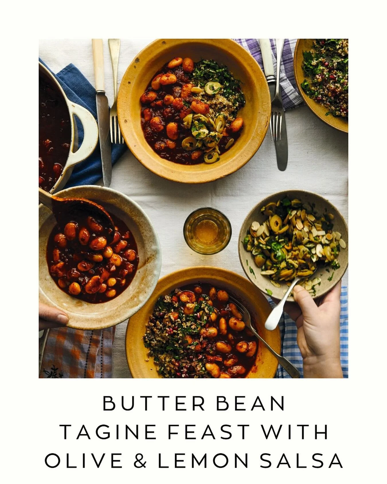 Dinner inspo for the week ahead from @boldbeanco : 

Beans, but not as you know them. Warm with Middle Eastern spices and brightened by a zesty olive and preserved lemon salsa, this is vibrant, generous cooking that feels special without being fussy.