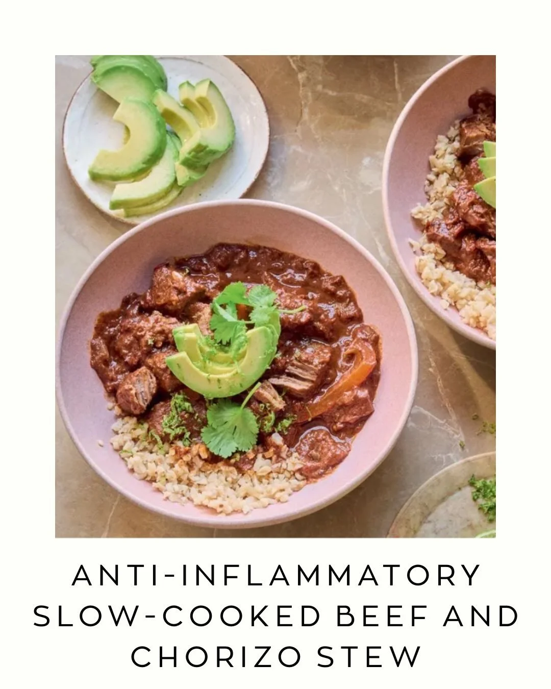 What to cook this weekend? 💫

Rich, smoky and deeply satisfying, this slow-cooked beef and chorizo stew is comfort food with real depth. 🍲

Taken from The Anti-Inflammatory 30-Day Reset by @sophie.richards , it&rsquo;s proof that anti-inflammatory 