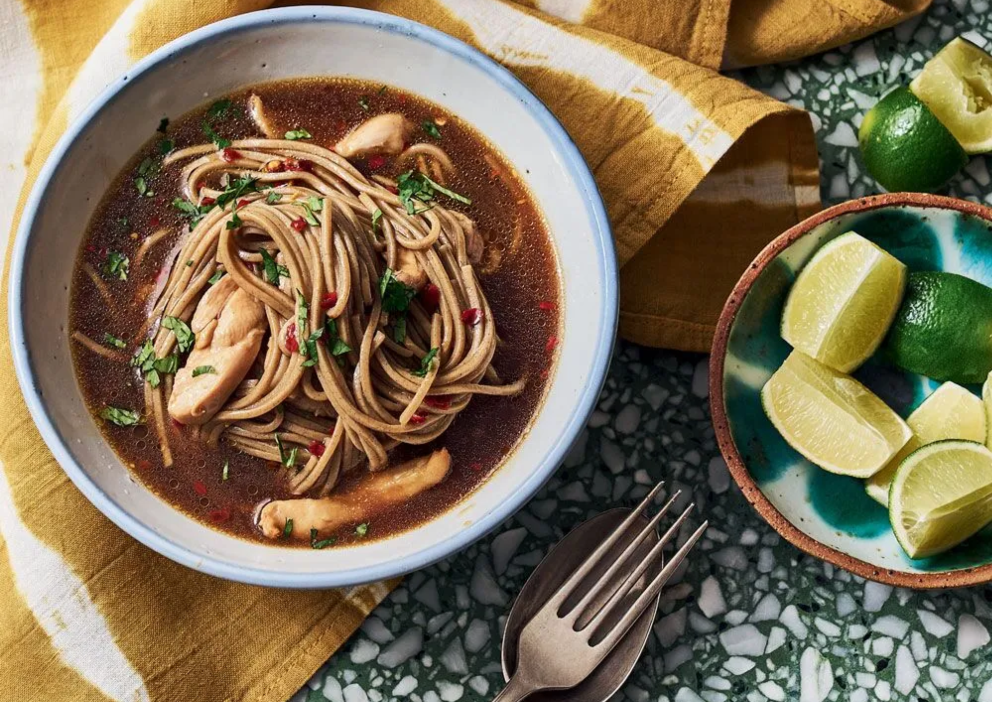 Nadiya Hussain’s quick Soba Chicken Noodles