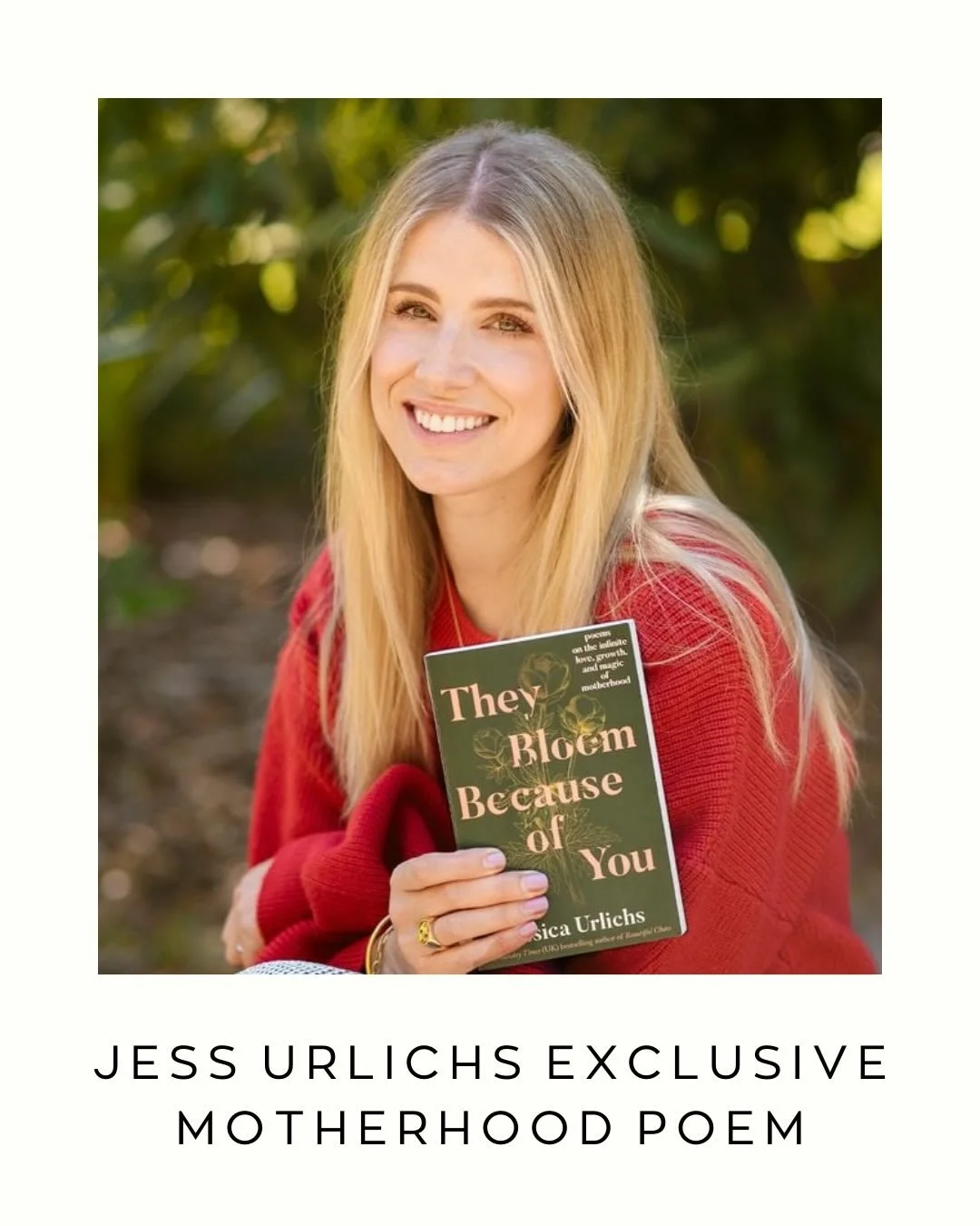 We&rsquo;re big fans of @jessurlichs at Mother+, and her latest book They Bloom Because of You.

We shared an exclusive extract with our newsletter subscribers last week &mdash; and it&rsquo;s easy to see why her words are resonating so widely right 