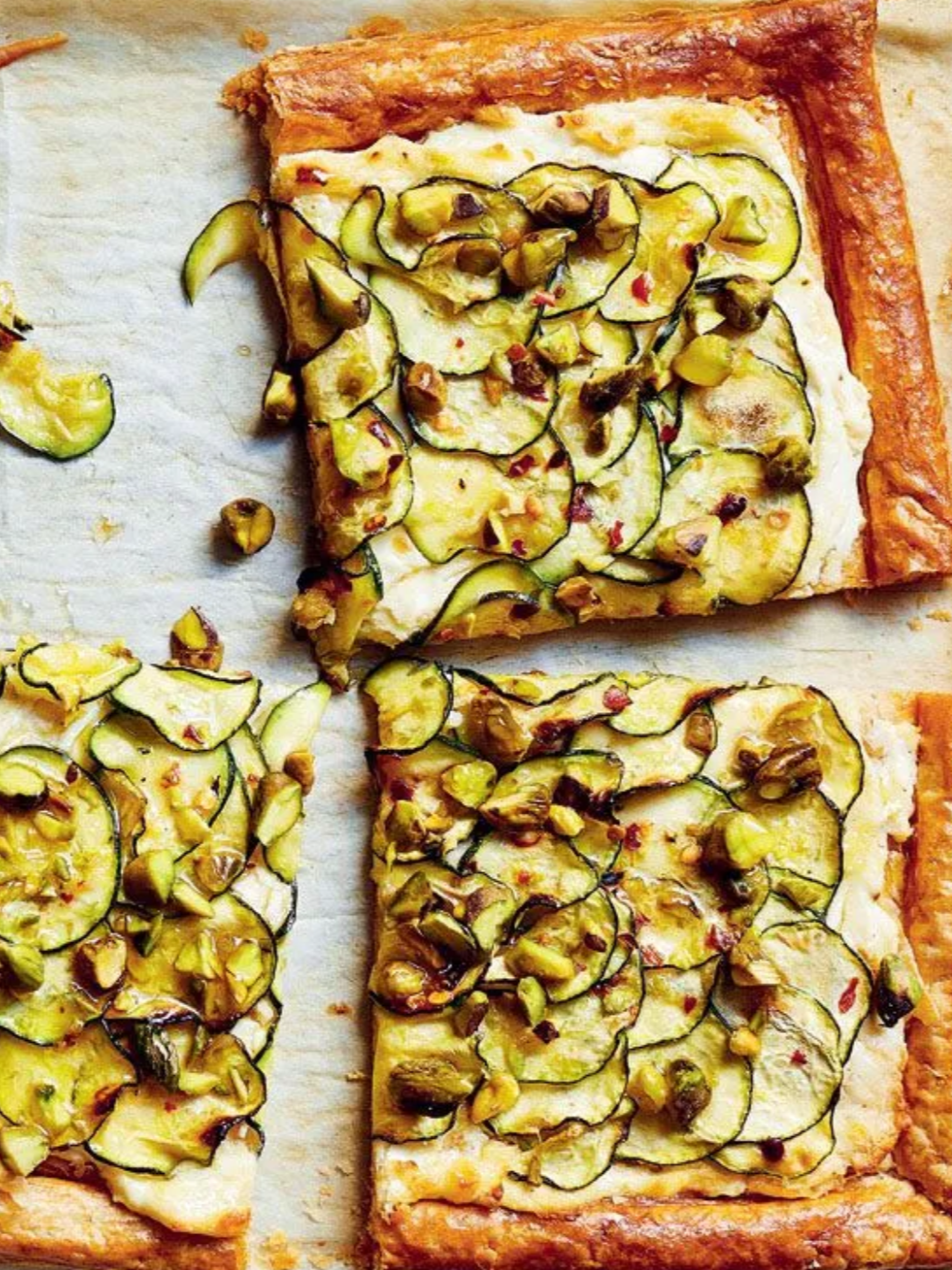 M+ Table: Caitlin Macdonald’s EASY Courgette &amp; Goat’s Cheese Puff Pastry Tart