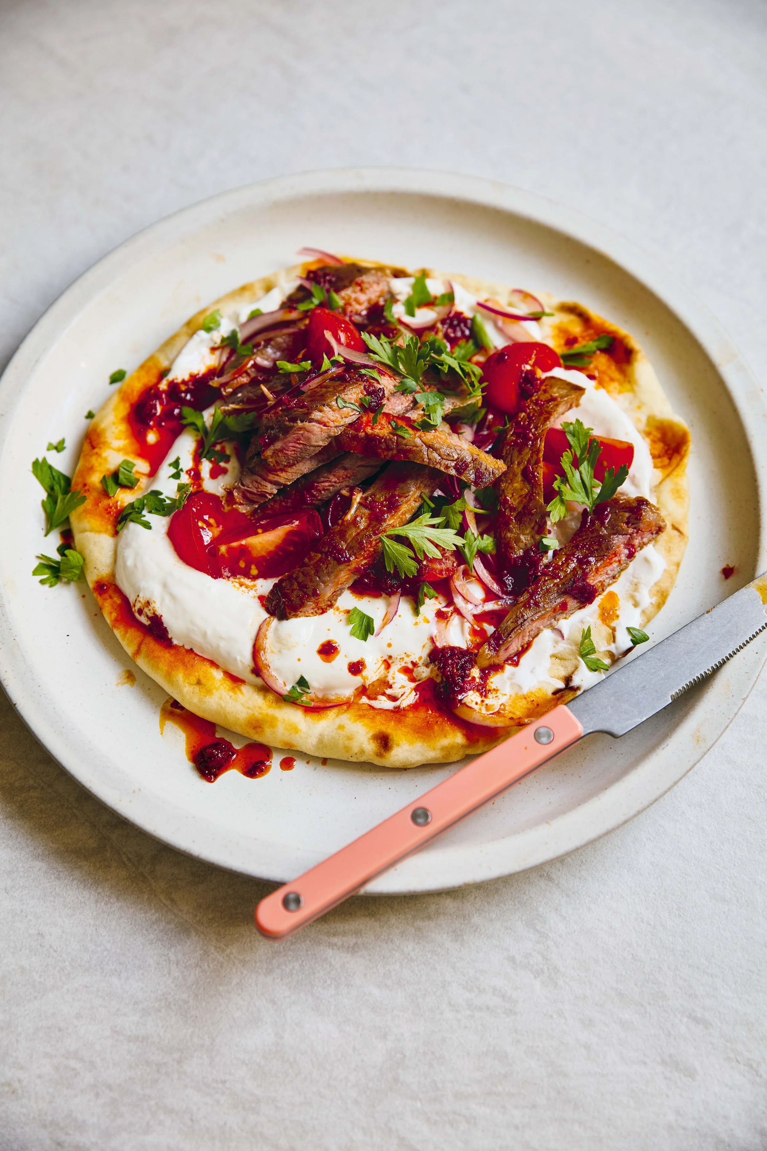 Zena Kamgaing's Harissa Butter Steak Flatbreads Are The 15-Minute Dinner You'll Make On Repeat